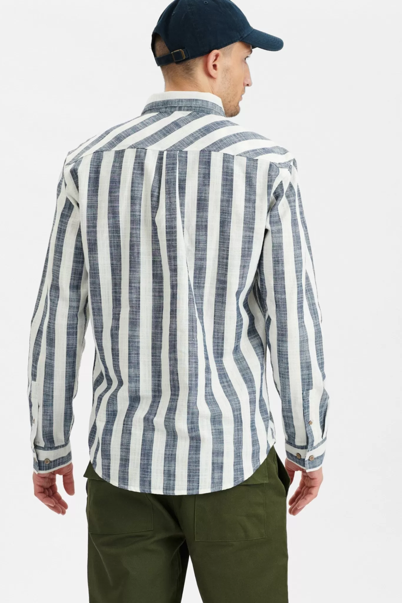 Anerkjendt Shirts<Akkonrad Striped Shirt - Sky Captain