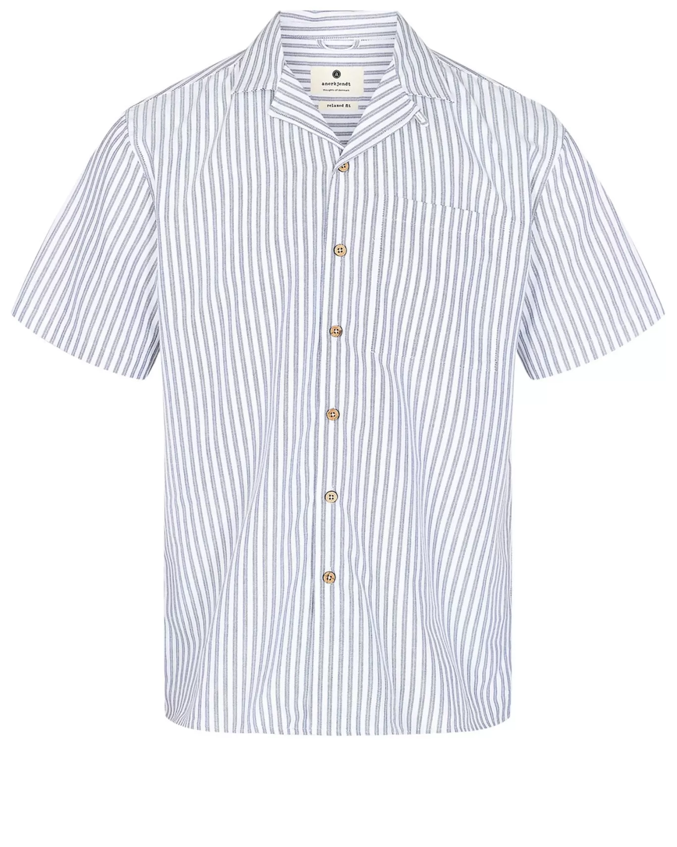 Anerkjendt Shirts<Akkurt S/S Oxford - Bonnie Blue