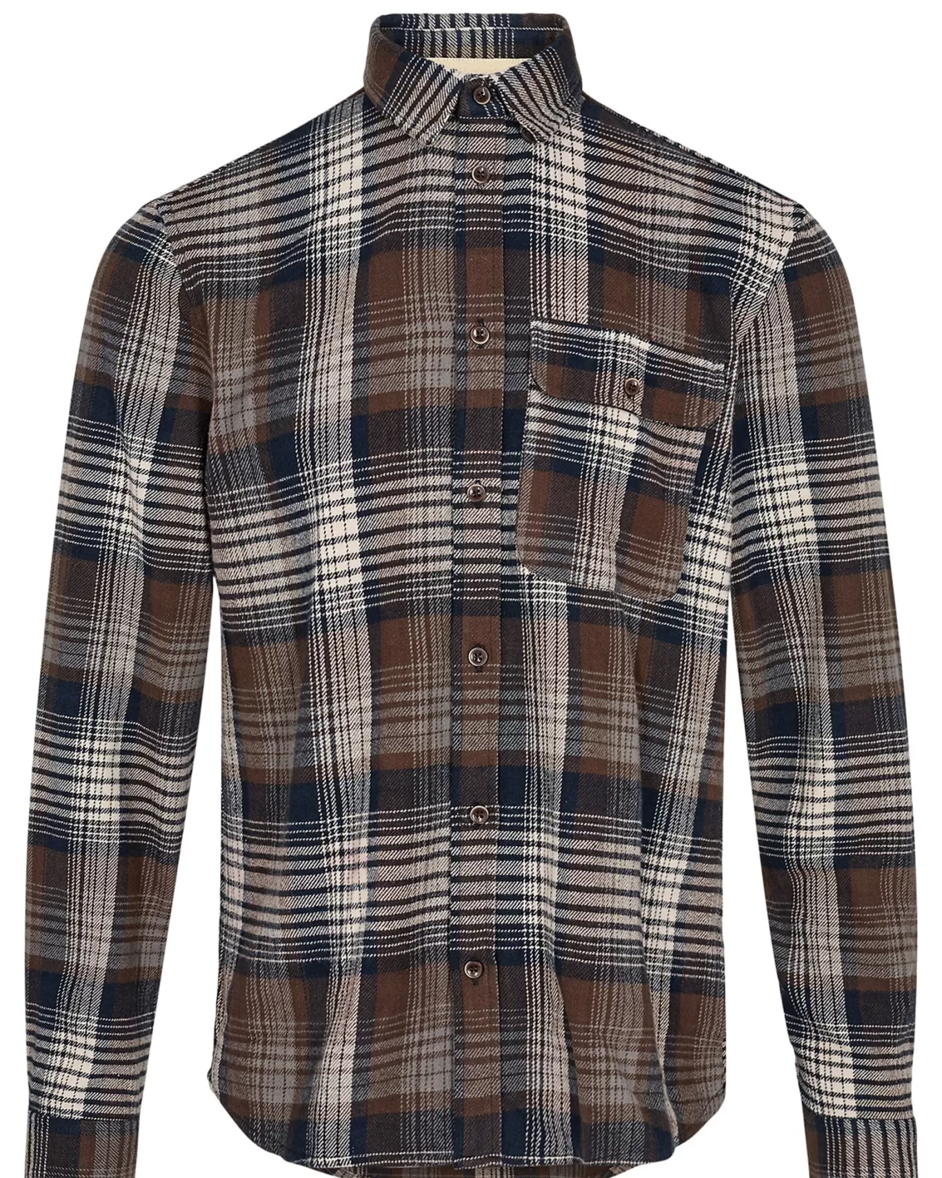 Anerkjendt Shirts<Akleif Brushed Check - Sky Captain