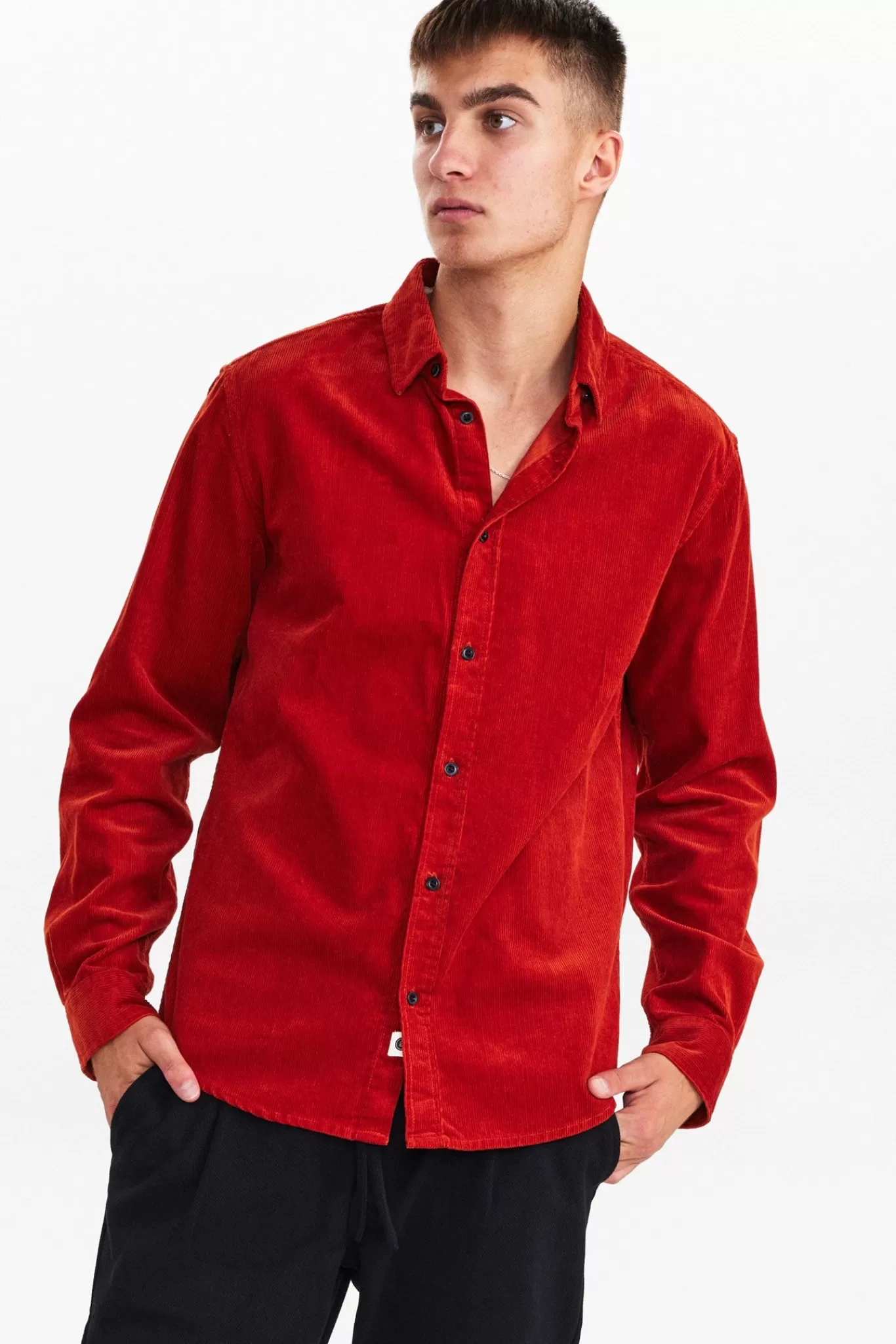 Anerkjendt Shirts<Akleif Corduroy Shirt - Cinnamon Stick