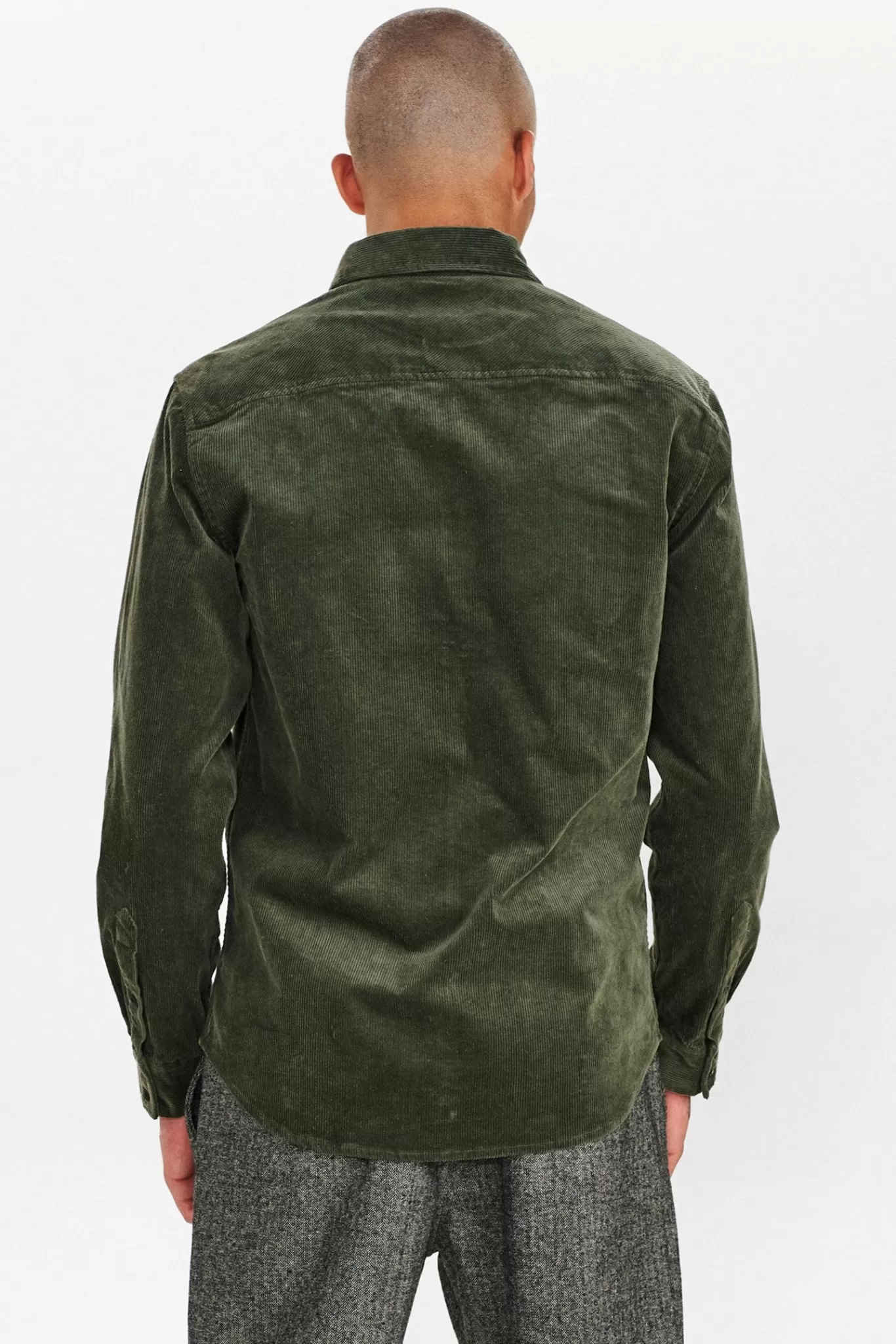 Anerkjendt Shirts<Akleif Corduroy Shirt - Forest Night