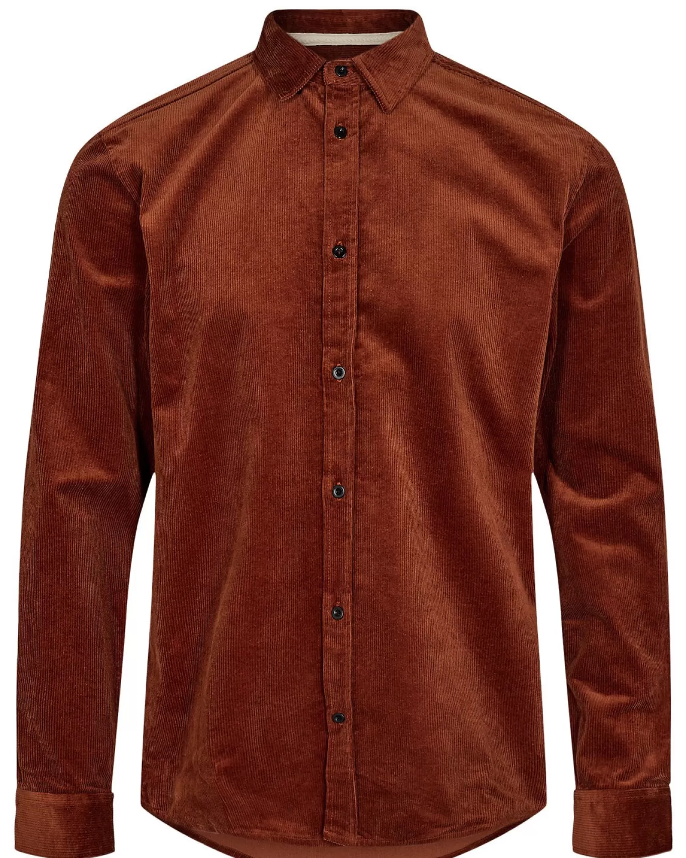 Anerkjendt Shirts<Akleif Corduroy Shirt - Rust