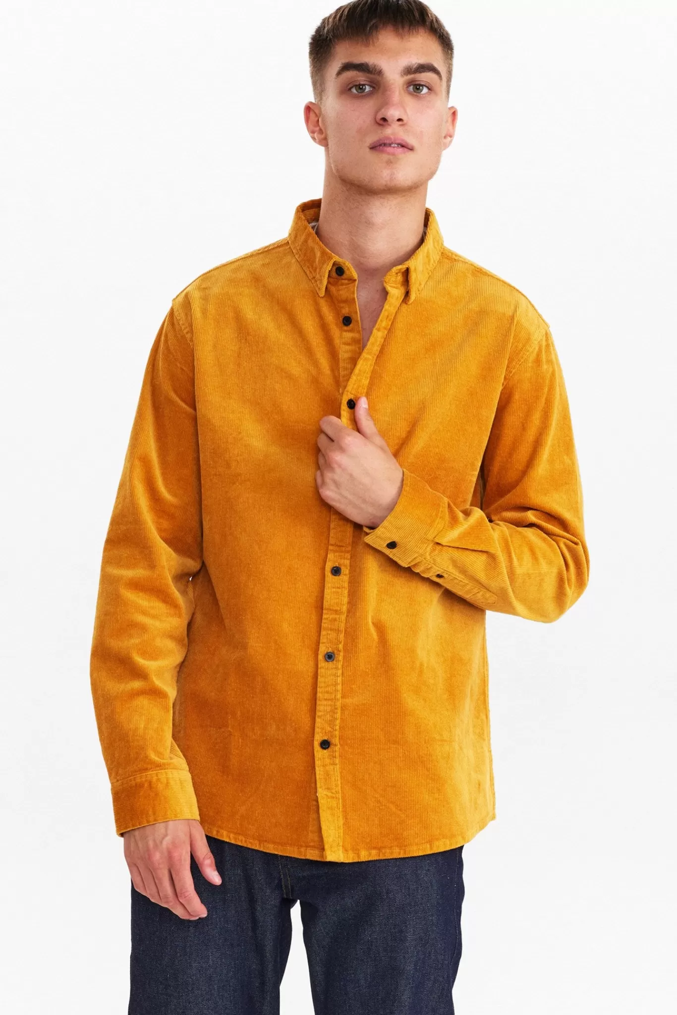 Anerkjendt Shirts<Akleif Corduroy Shirt - Sunflower