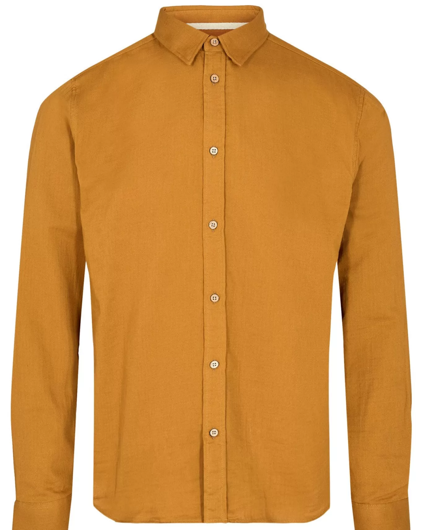 Anerkjendt Shirts<Akleif L/S Musselin Shirt - Golden Brown