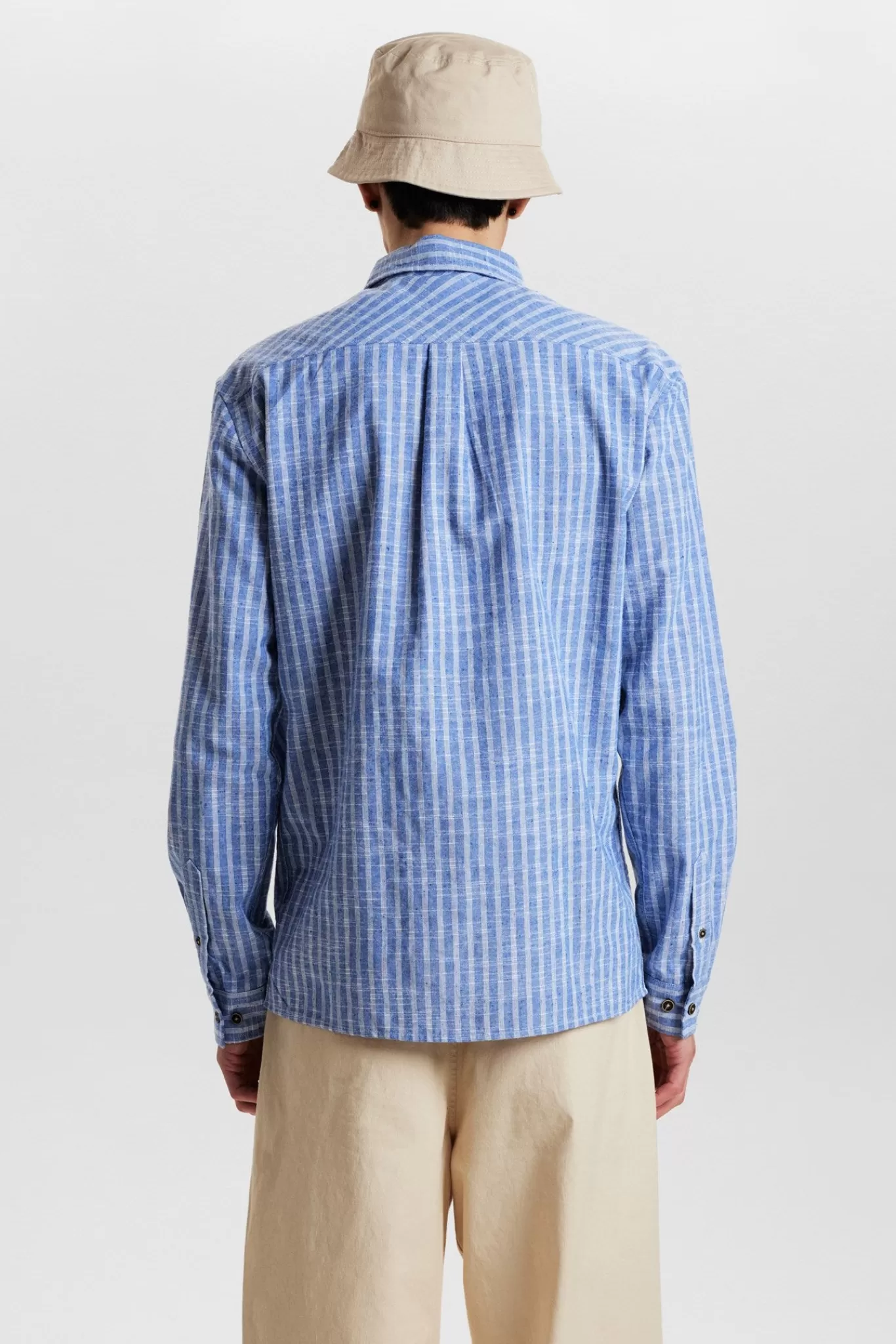 Anerkjendt Shirts<Akleif L/S Stripe Shirt - Tofu