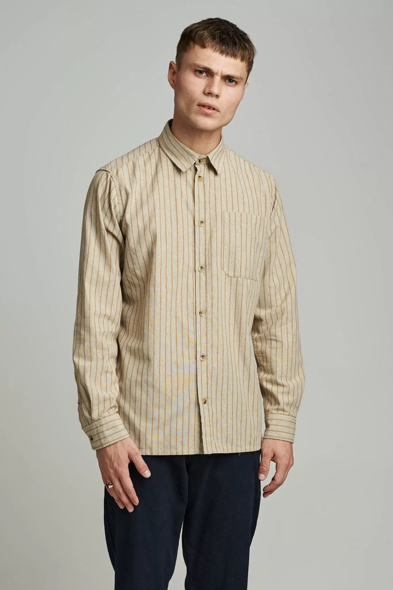 Anerkjendt Shirts<Aklenny Ls Cotton Stripe - Incense