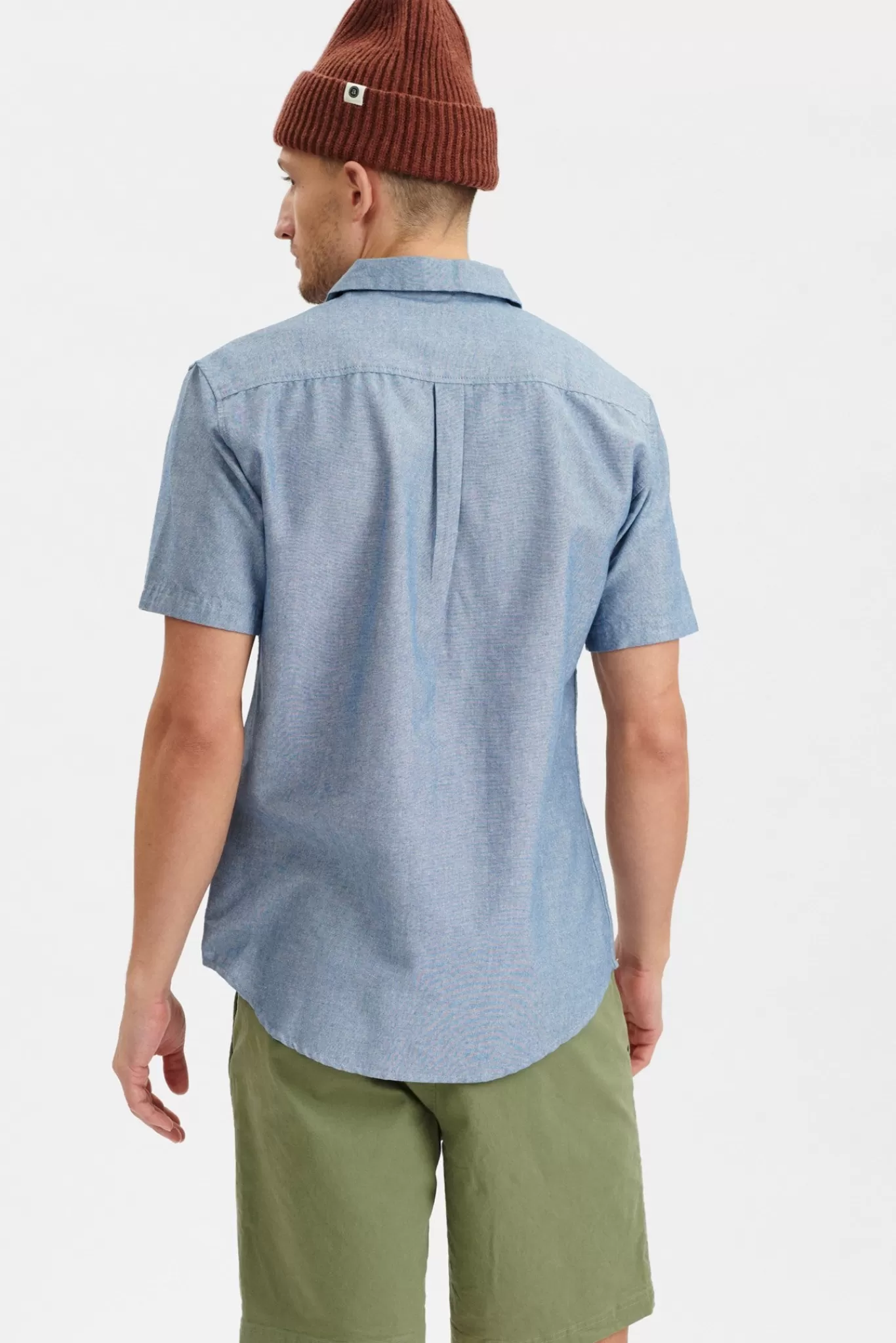 Anerkjendt Shirts<Akleo Cot/Linen Ss Shirt - Cornet Blue