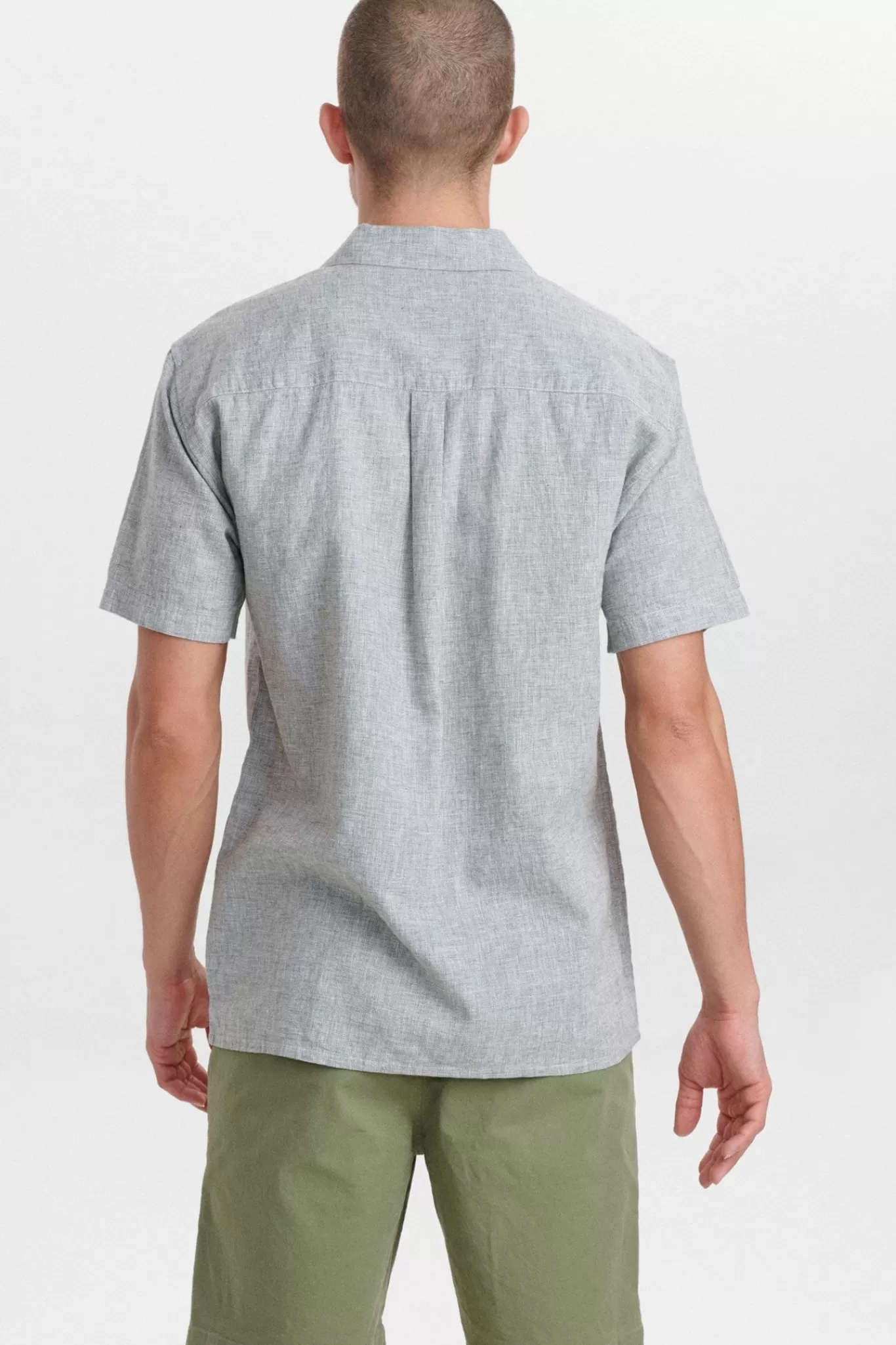 Anerkjendt Shirts<Akleo Fil A Fil Linen Shirt - Olivine