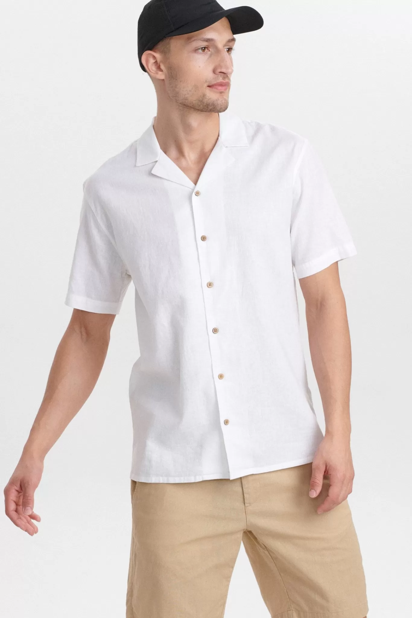 Anerkjendt Shirts<Akleo Fil A Fil Linen Shirt - White