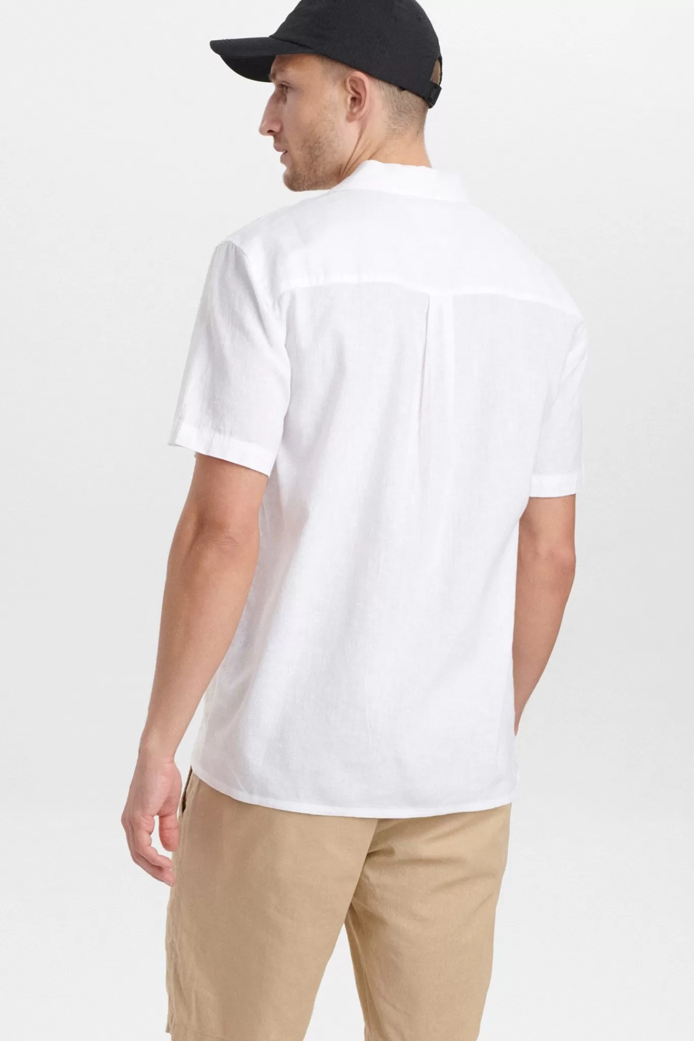 Anerkjendt Shirts<Akleo Fil A Fil Linen Shirt - White