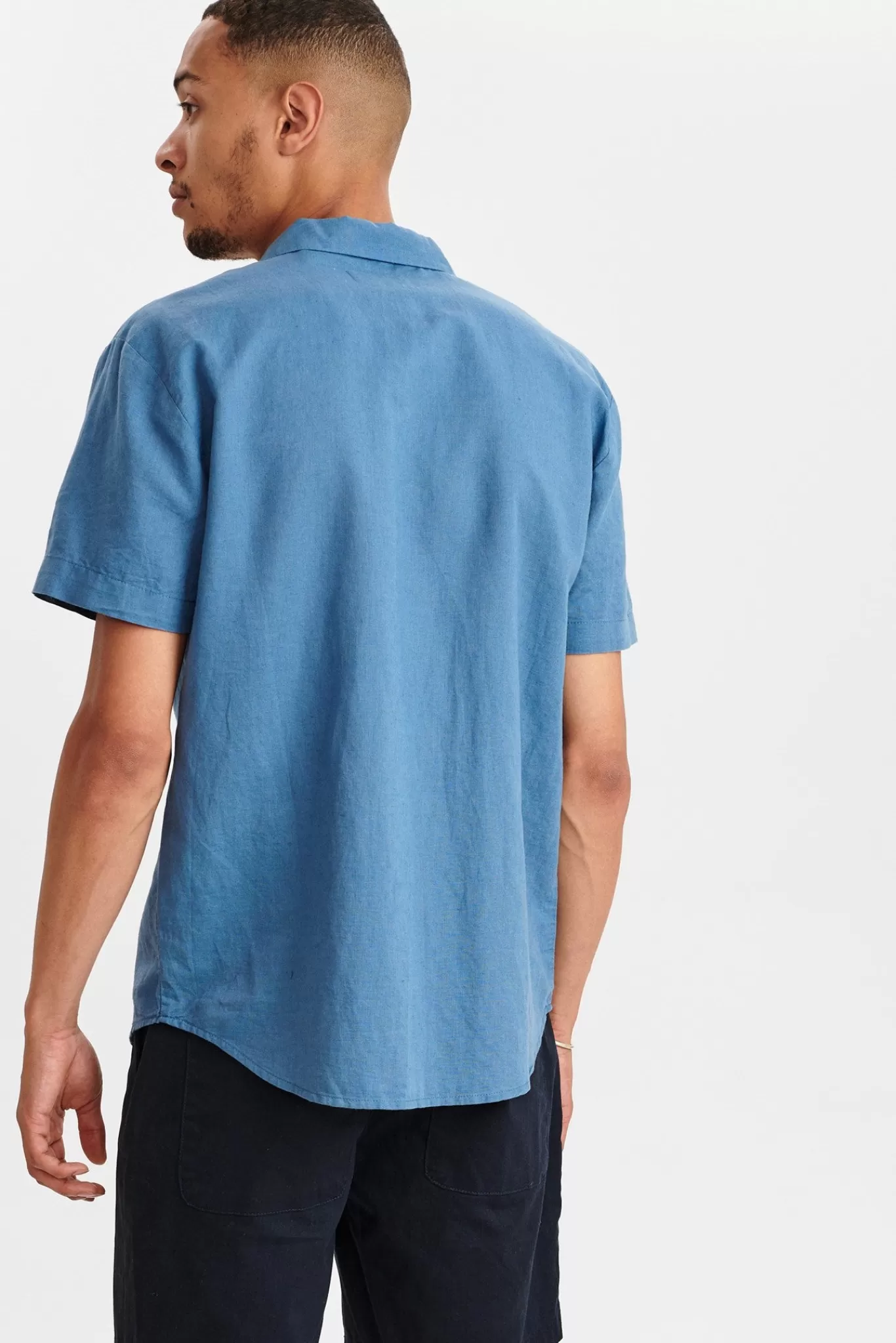 Anerkjendt Shirts<Akleo Linen Shirt - Copen Blue