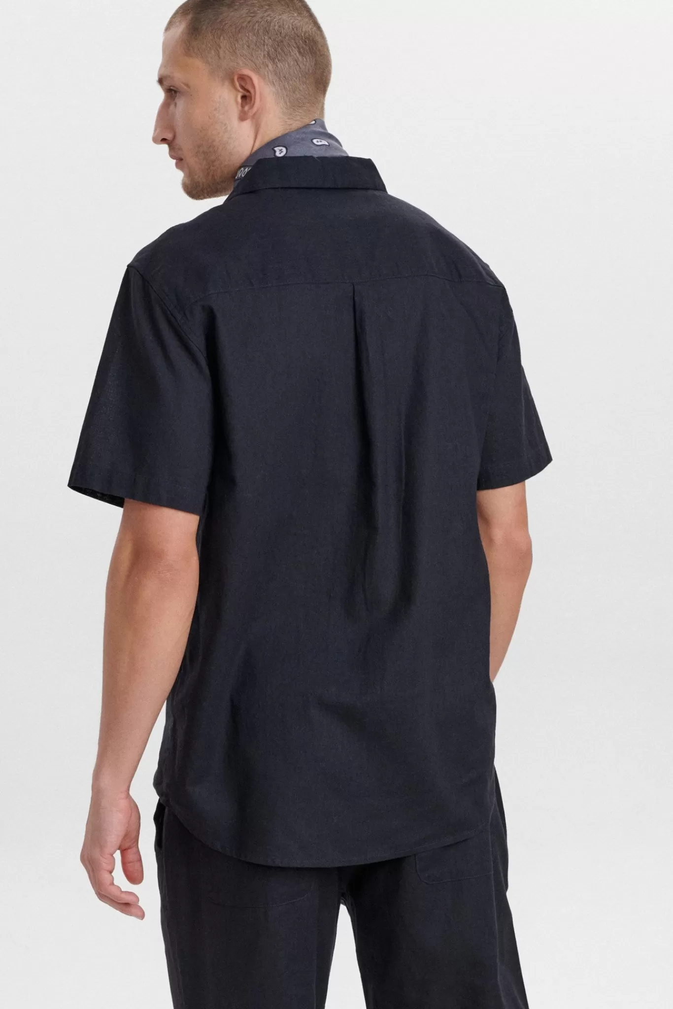 Anerkjendt Shirts<Akleo Linen Shirt - Dark Navy