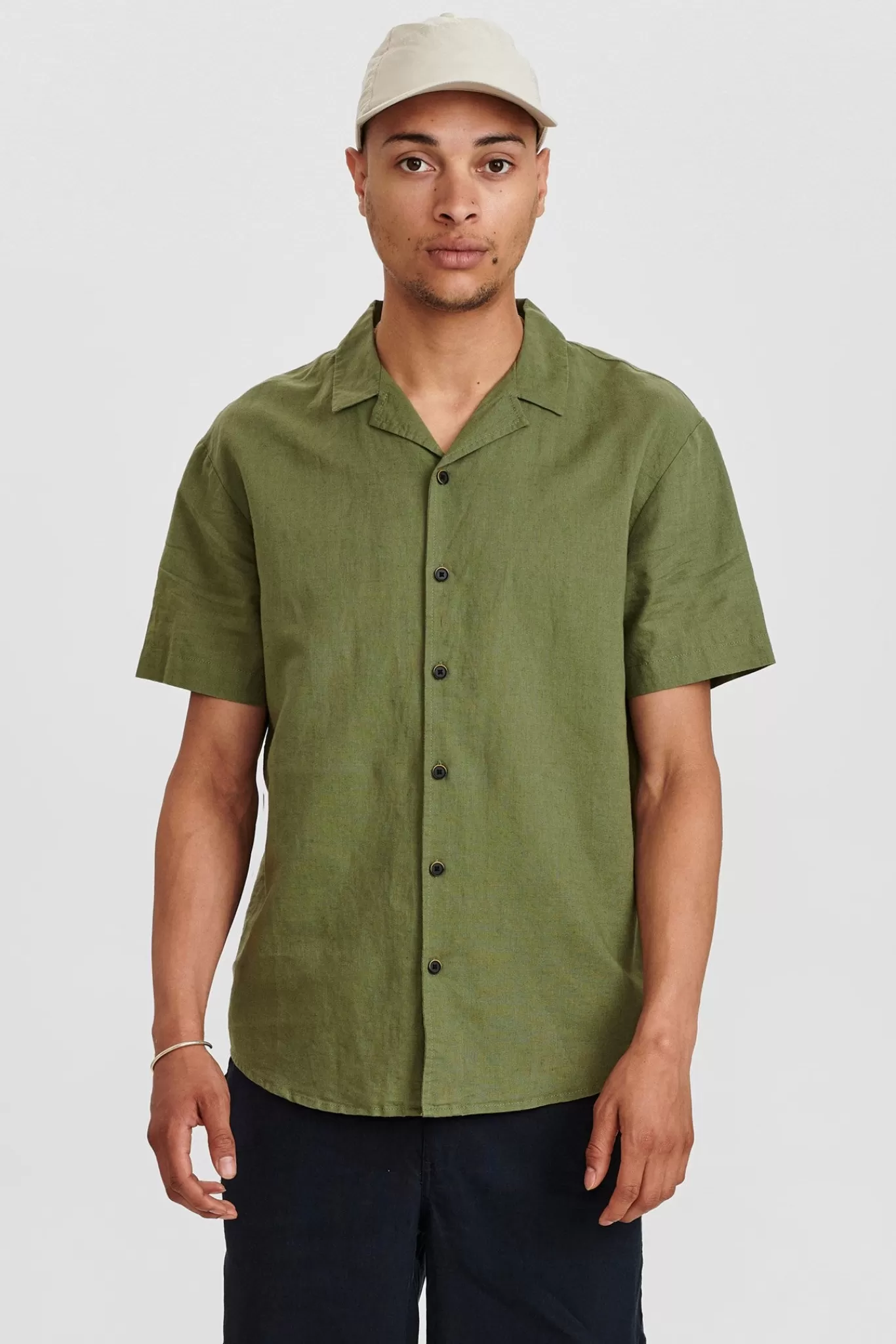 Anerkjendt Shirts<Akleo Linen Shirt - Olivine