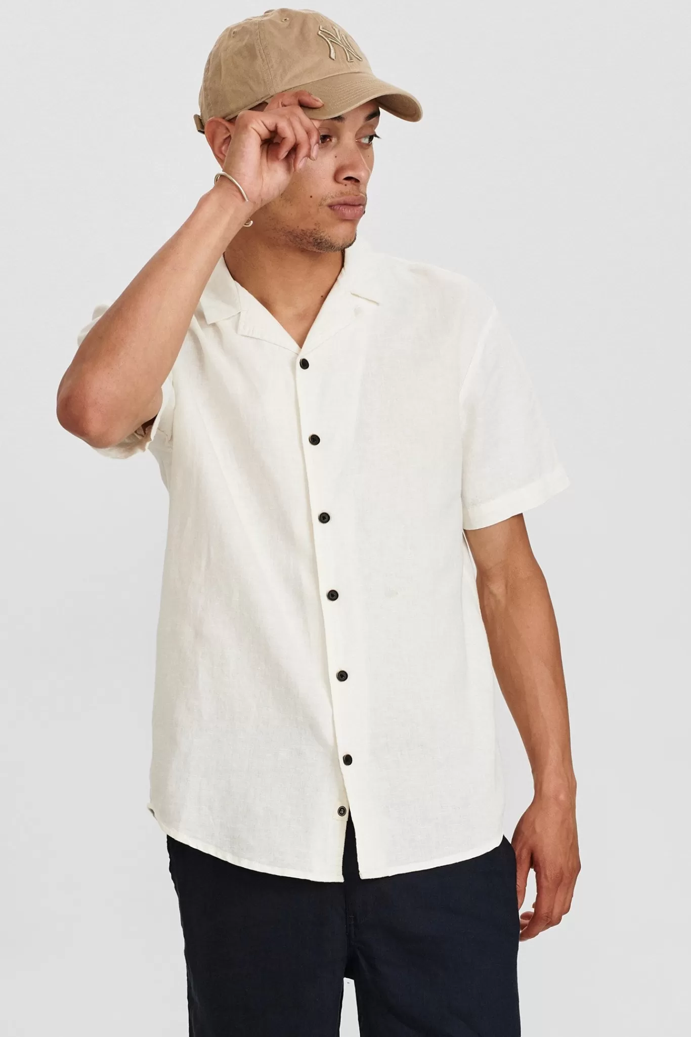 Anerkjendt Shirts<Akleo Linen Shirt - Tofu