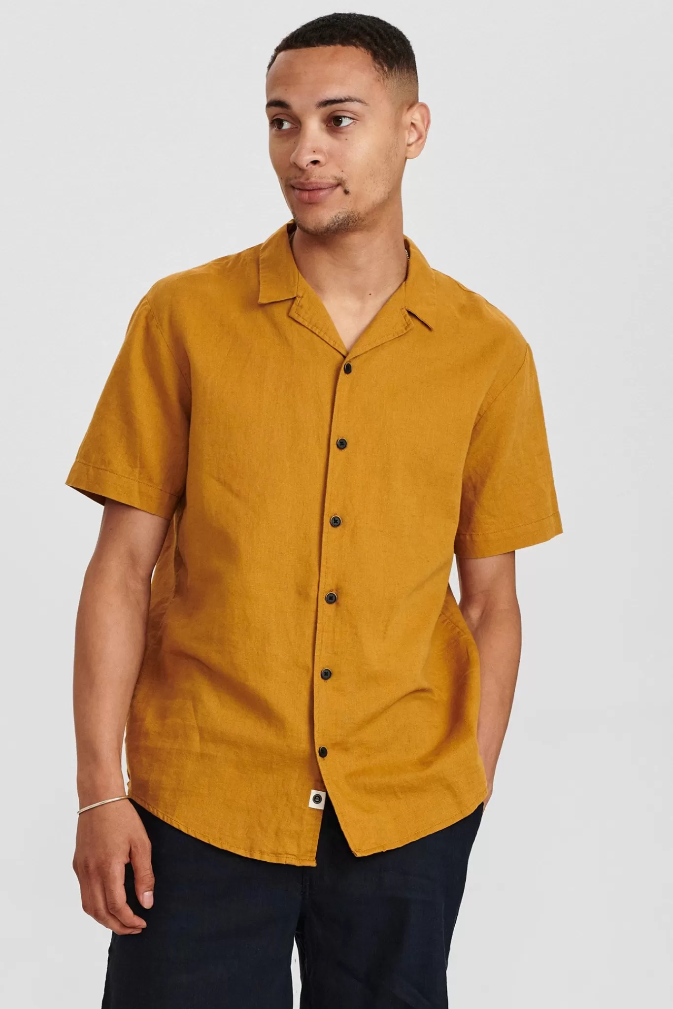 Anerkjendt Shirts<Akleo Linen Shirt - Wood Thrush