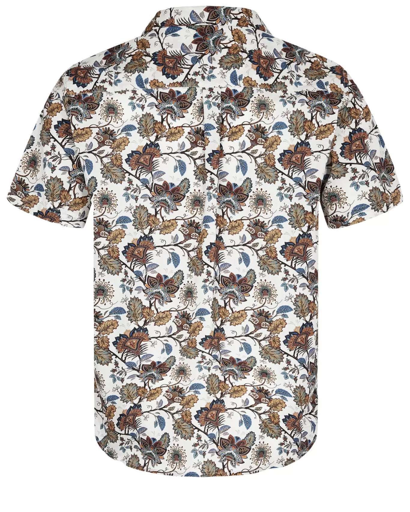 Anerkjendt Shirts<Akleo S/S Poplin Aop-Gots - Brown Rice