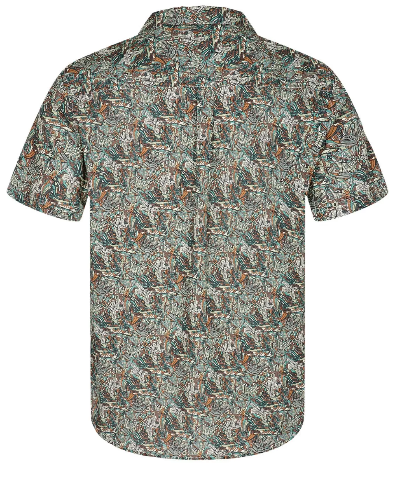 Anerkjendt Shirts<Akleo S/S Poplin Aop-Gots - Chocolate Brown