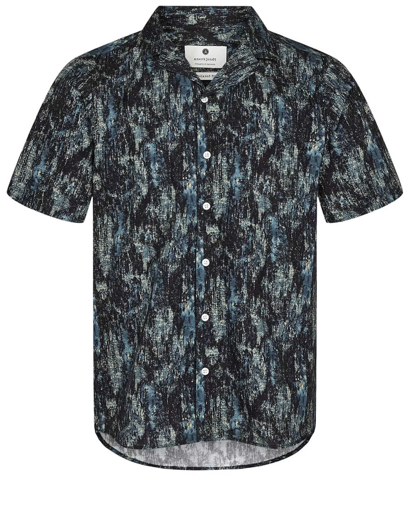 Anerkjendt Shirts<Akleo S/S Poplin Aop-Gots - Grisaille