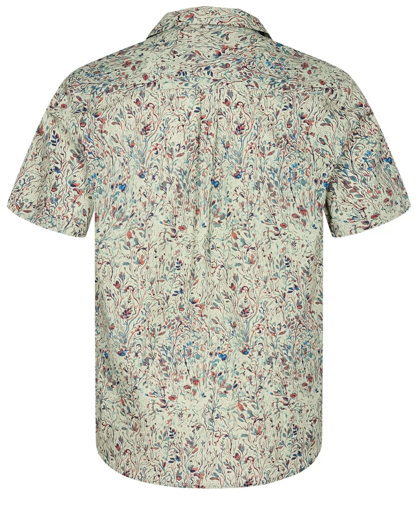 Anerkjendt Shirts<Akleo S/S Poplin Aop-Gots - Indian Teal