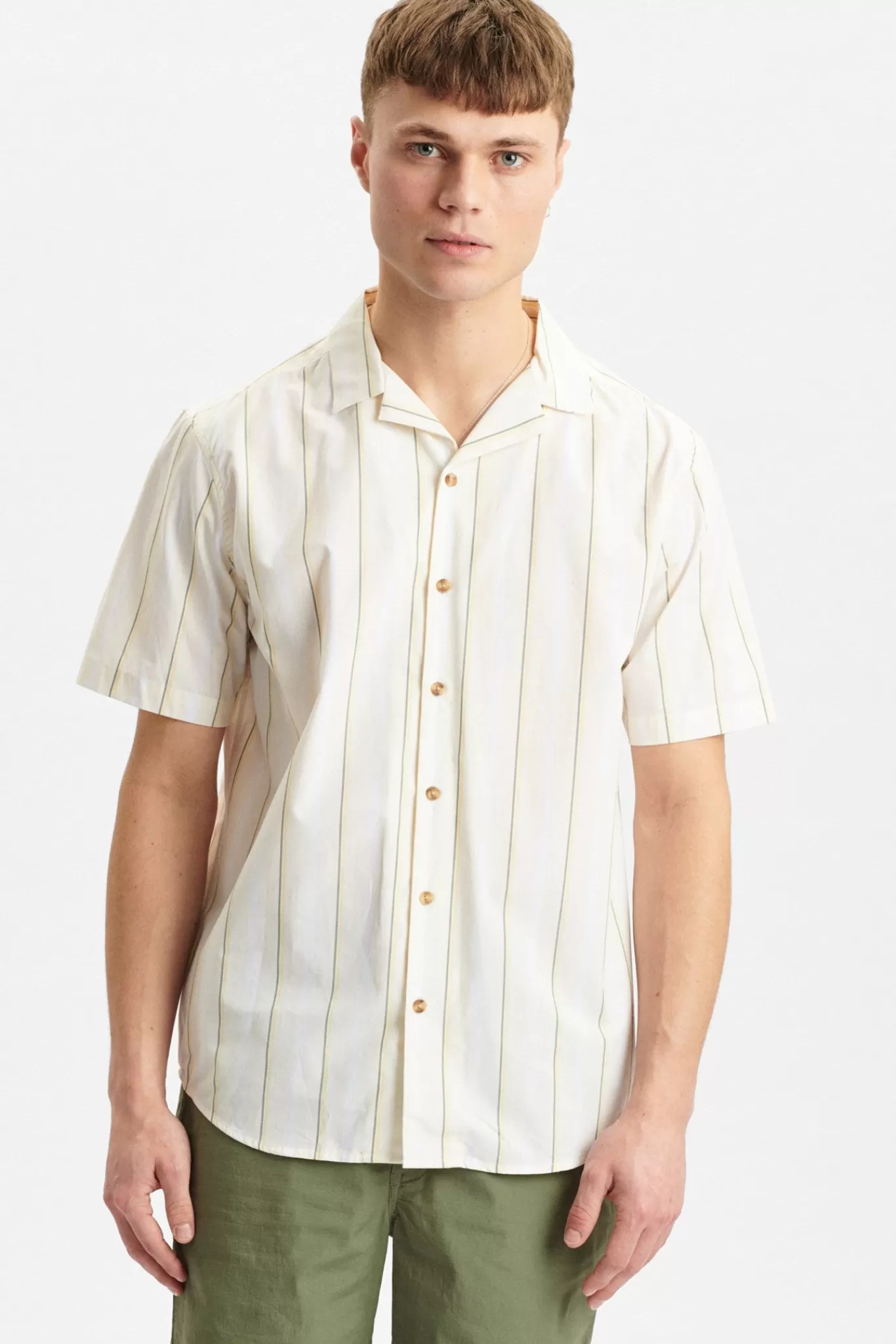 Anerkjendt Shirts<Akleo Ss Retro Stripe Shirt 2 - Tofu