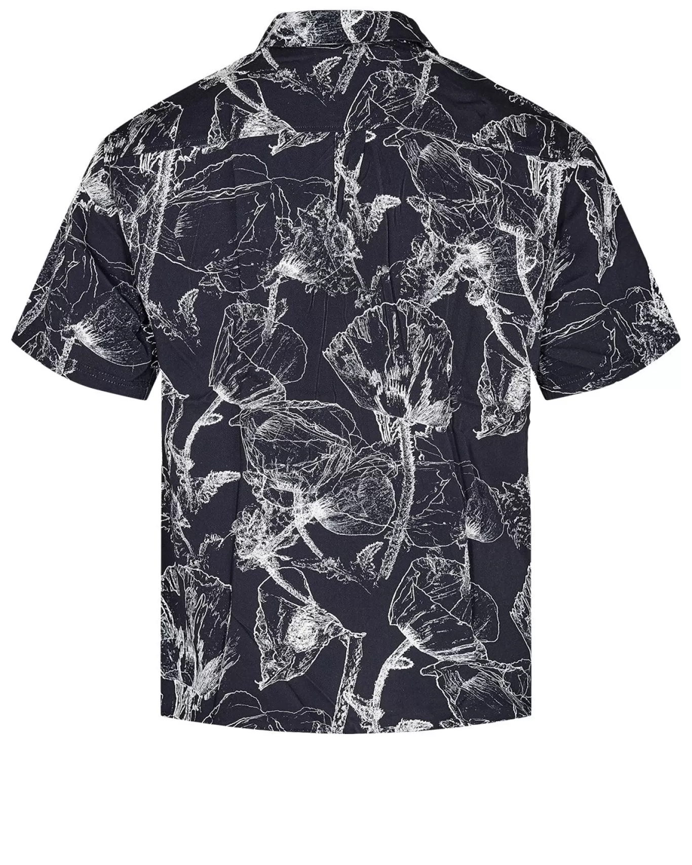 Anerkjendt Shirts<Akleo S/S Viscose Aop - Dark Navy