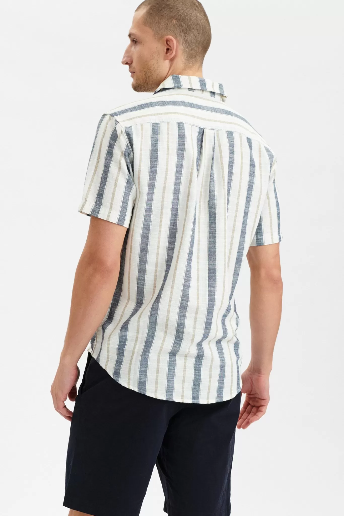 Anerkjendt Shirts<Akleo Stripe Ss Shirt - Tofu