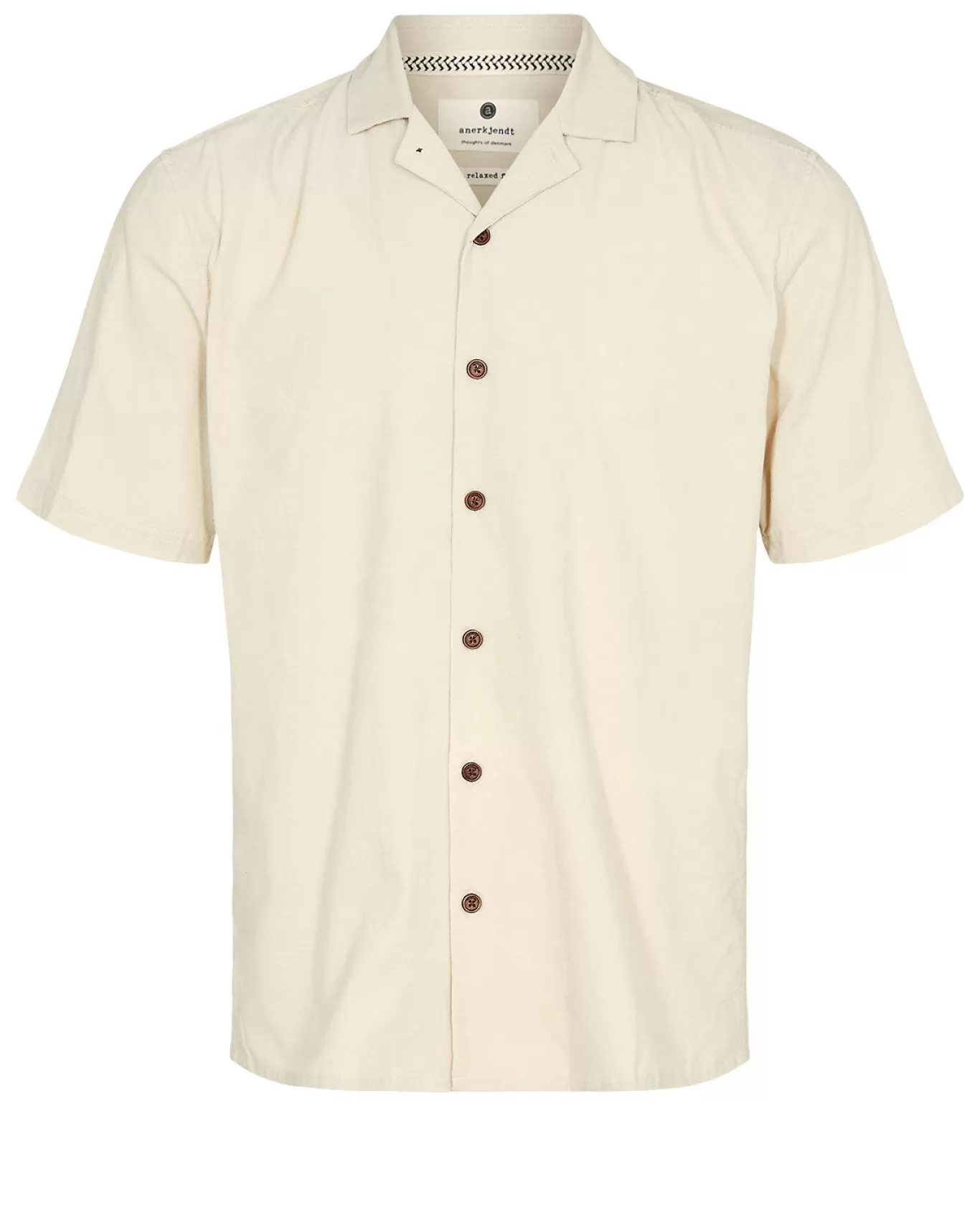 Anerkjendt Shirts<Akleon S/S Baby Cord - Brown Rice