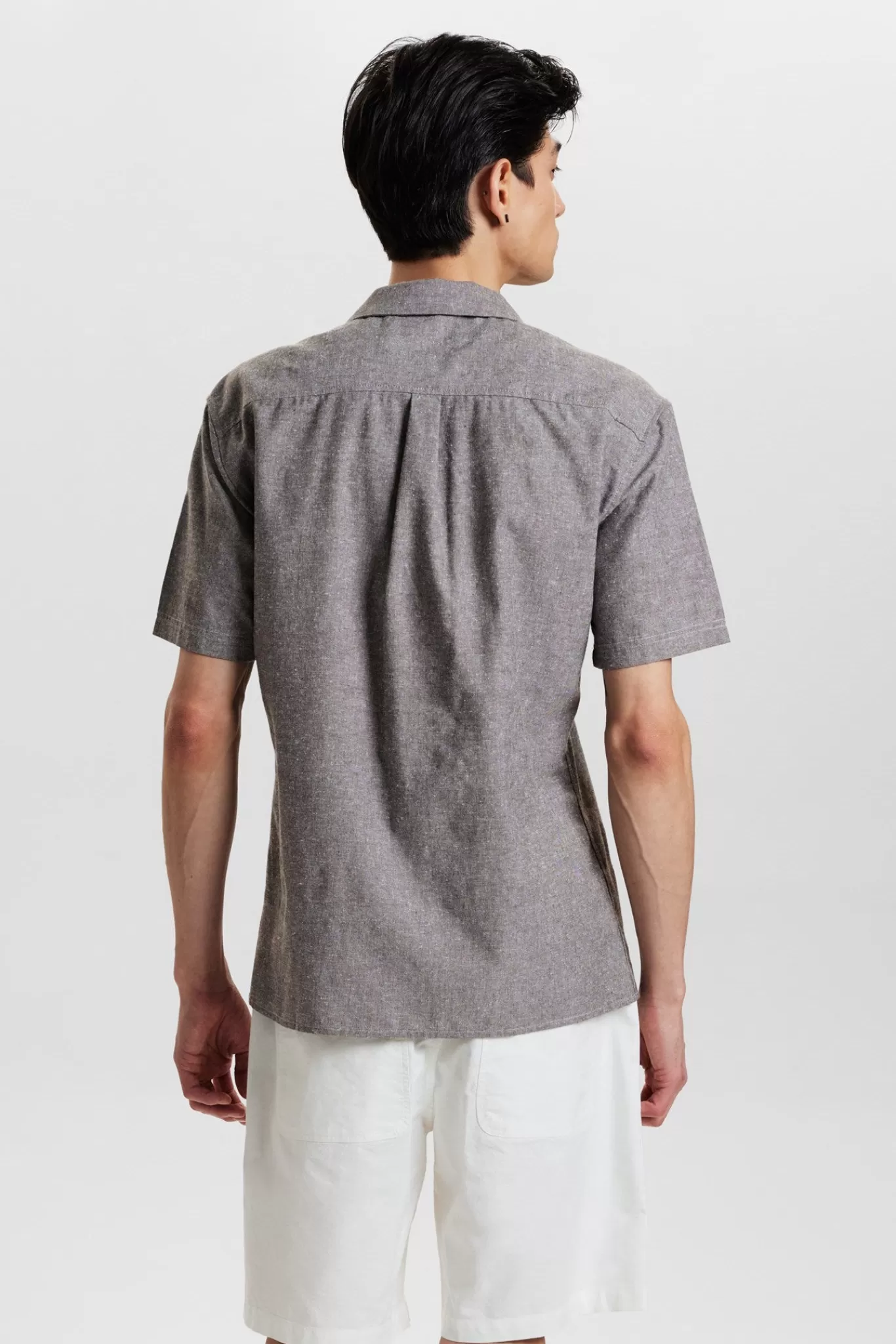 Anerkjendt Shirts<Akleon S/S Cot/Linen Shirt - Chocolate Brown