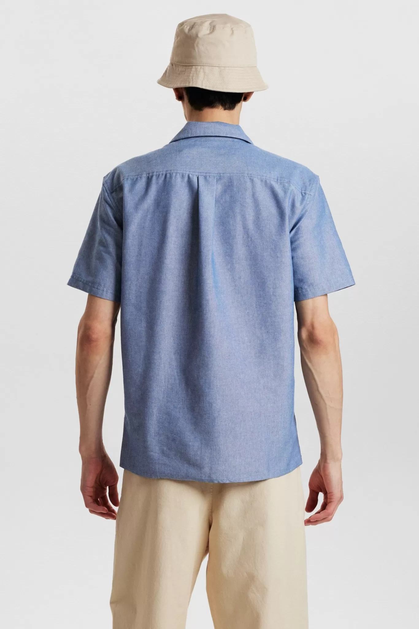 Anerkjendt Shirts<Akleon S/S Cot/Linen Shirt - Indian Teal