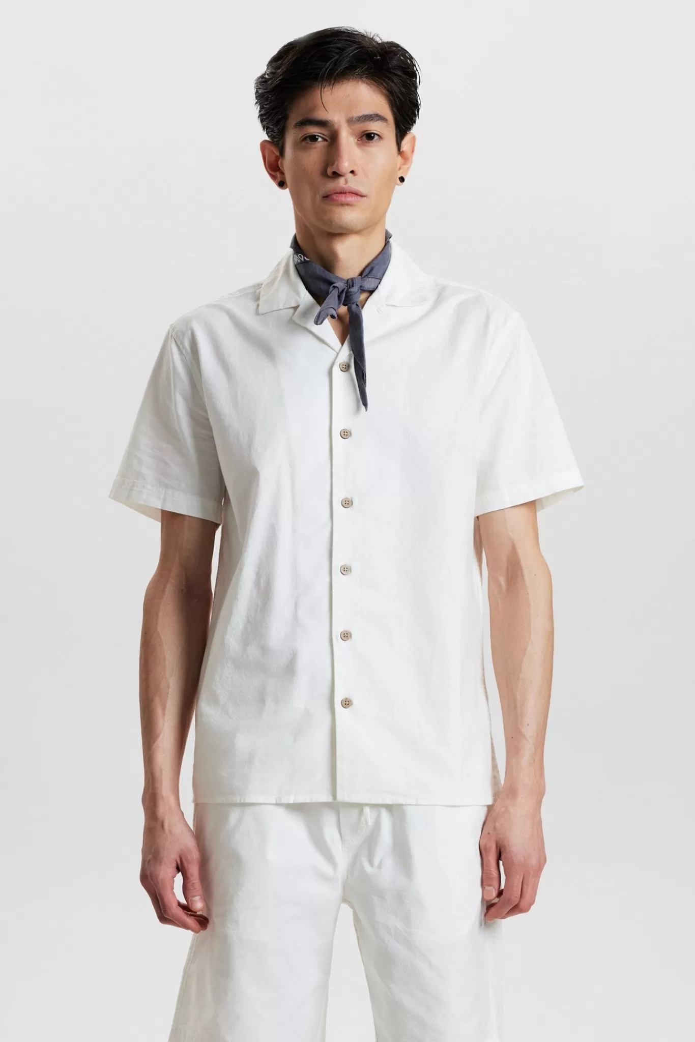 Anerkjendt Shirts<Akleon S/S Cot/Linen Shirt - Tofu