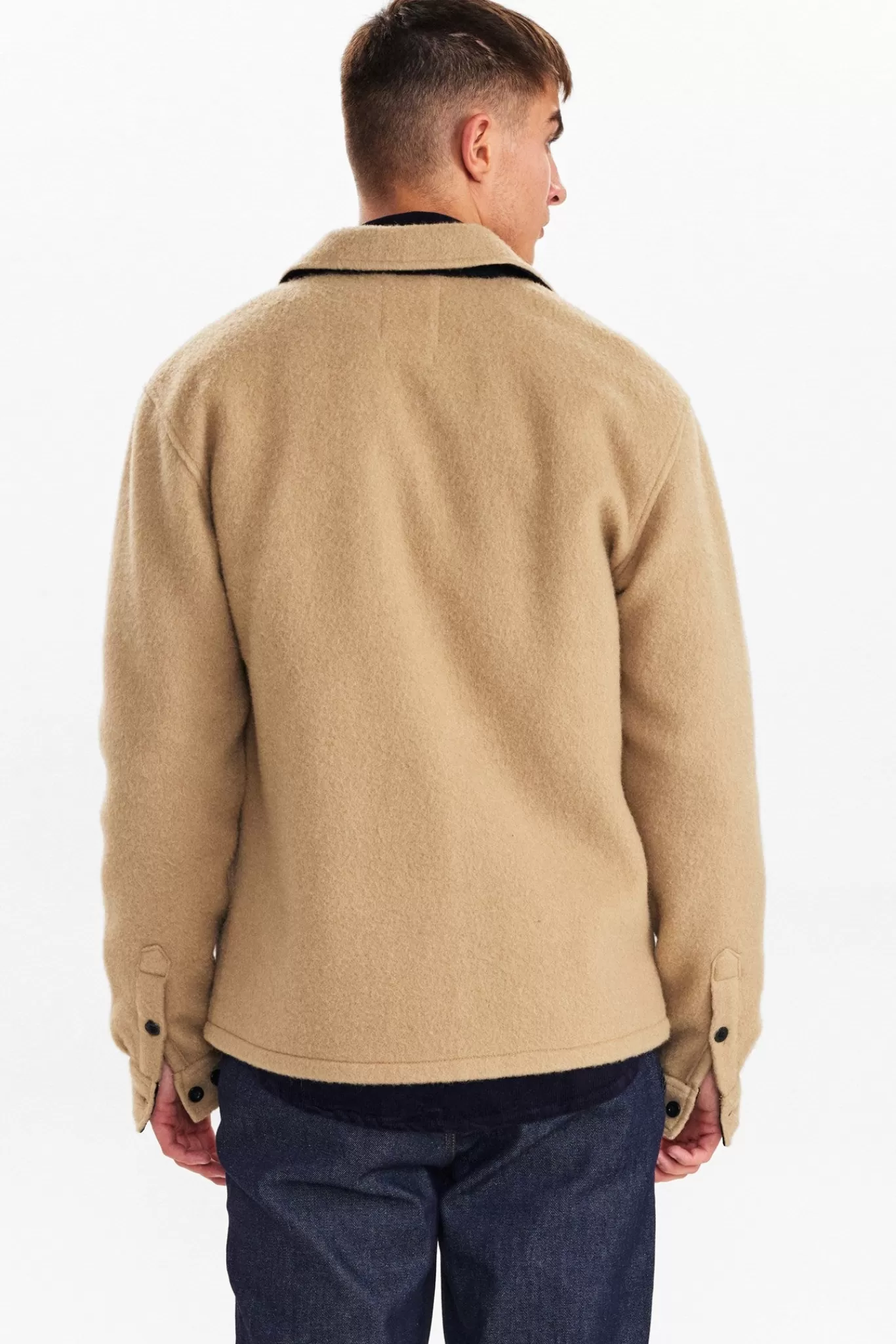 Anerkjendt Overshirts<Aklion Boiled Wool Overshirt - Incense