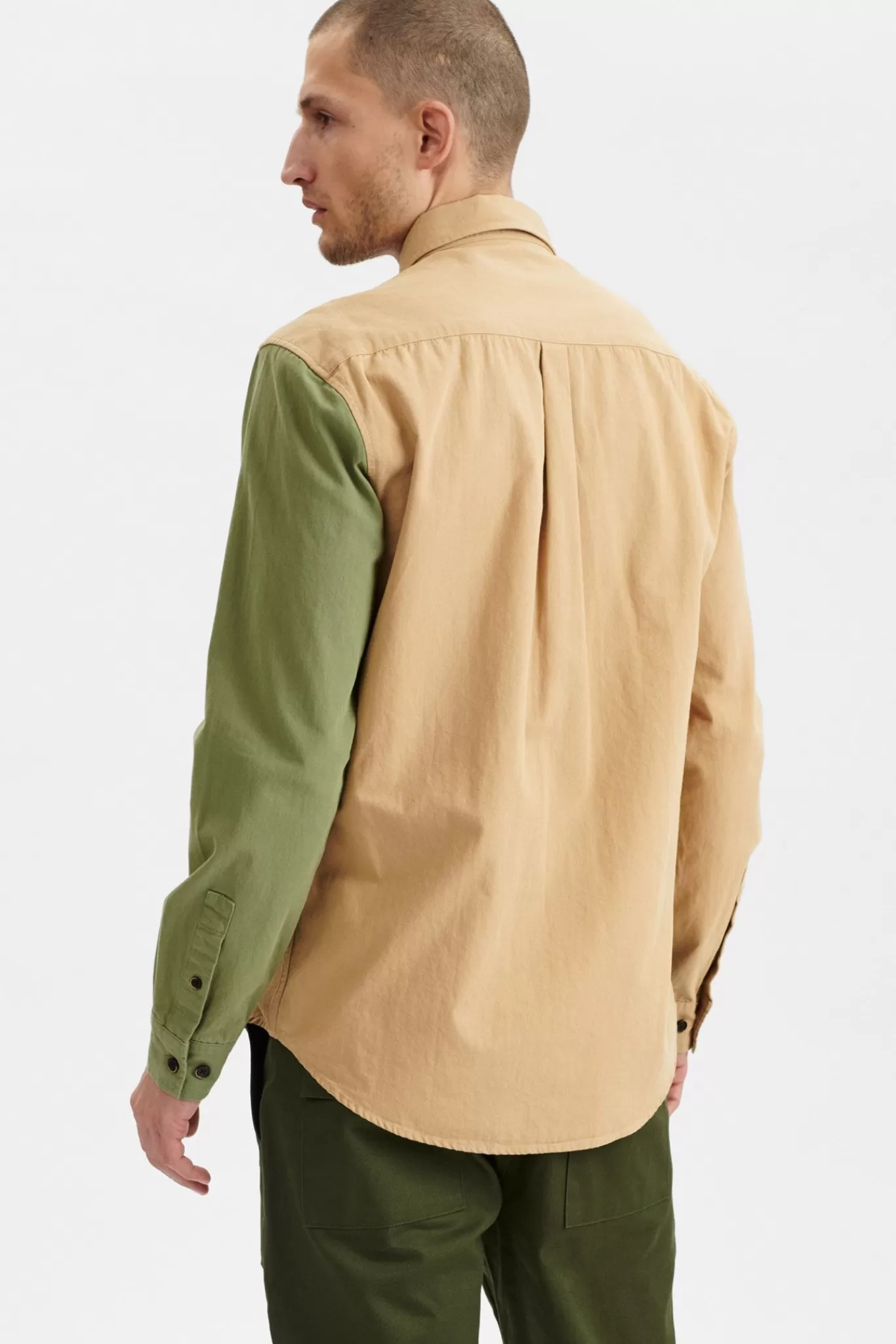 Anerkjendt Overshirts<Aklouis Canvas Mix Shirt - Olivine