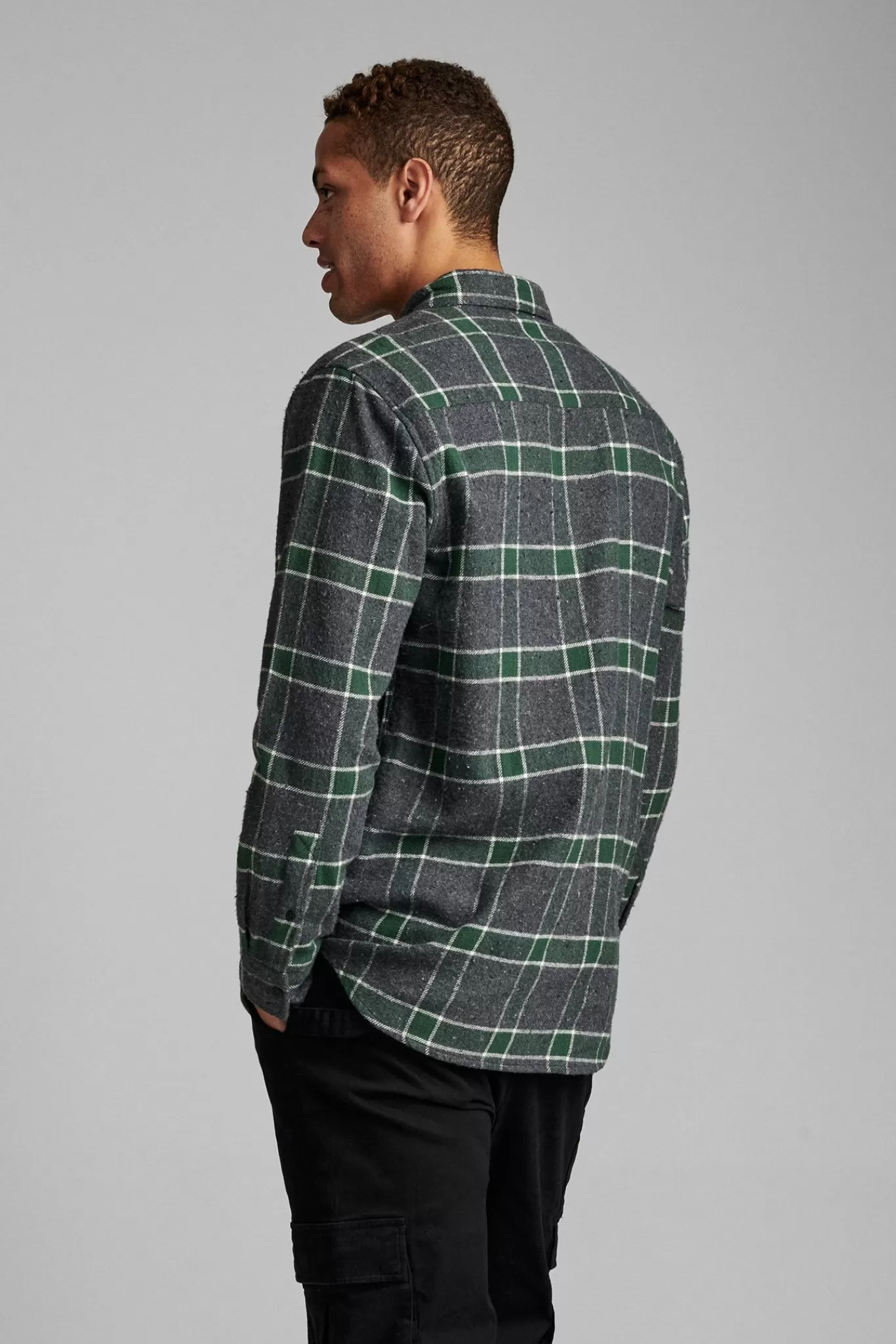 Anerkjendt Shirts<Aklouis Check Shirt - Dark Grey Mel