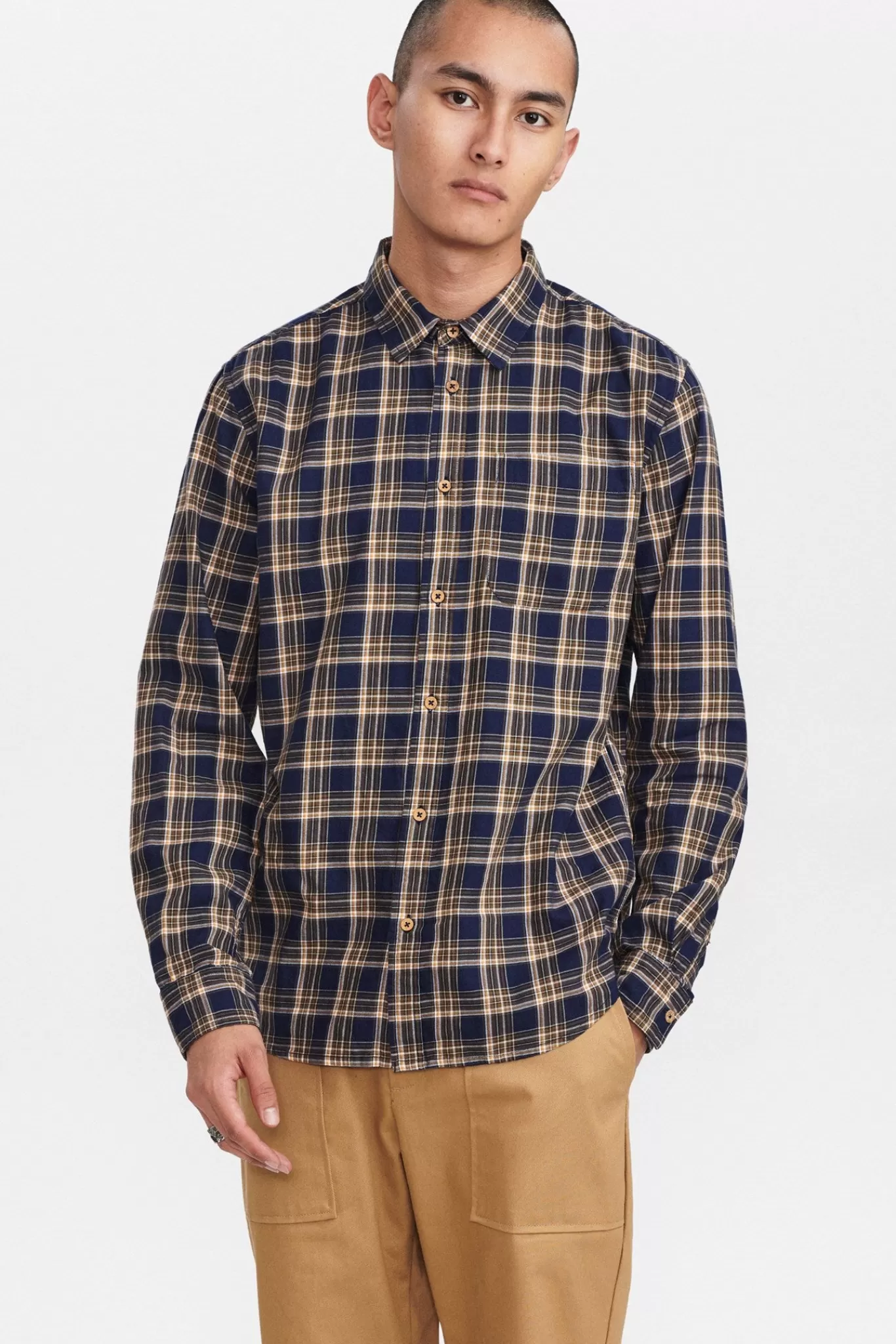 Anerkjendt Shirts<Aklouis Check Shirt - Sky Captain