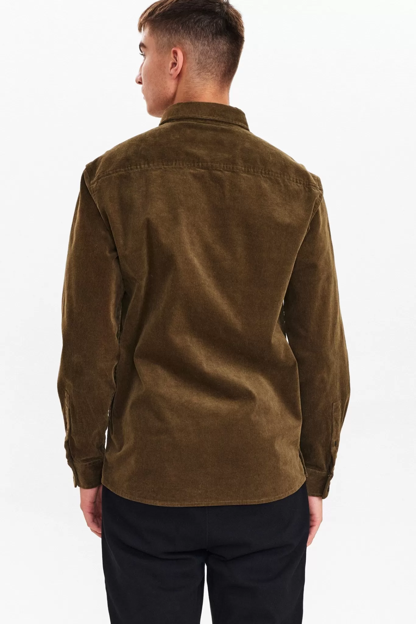 Anerkjendt Shirts<Aklouis Corduroy Shirt - Dark Olive