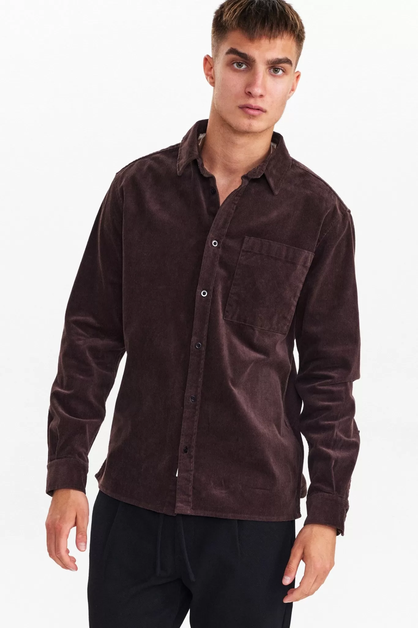 Anerkjendt Shirts<Aklouis Corduroy Shirt - Demitasse