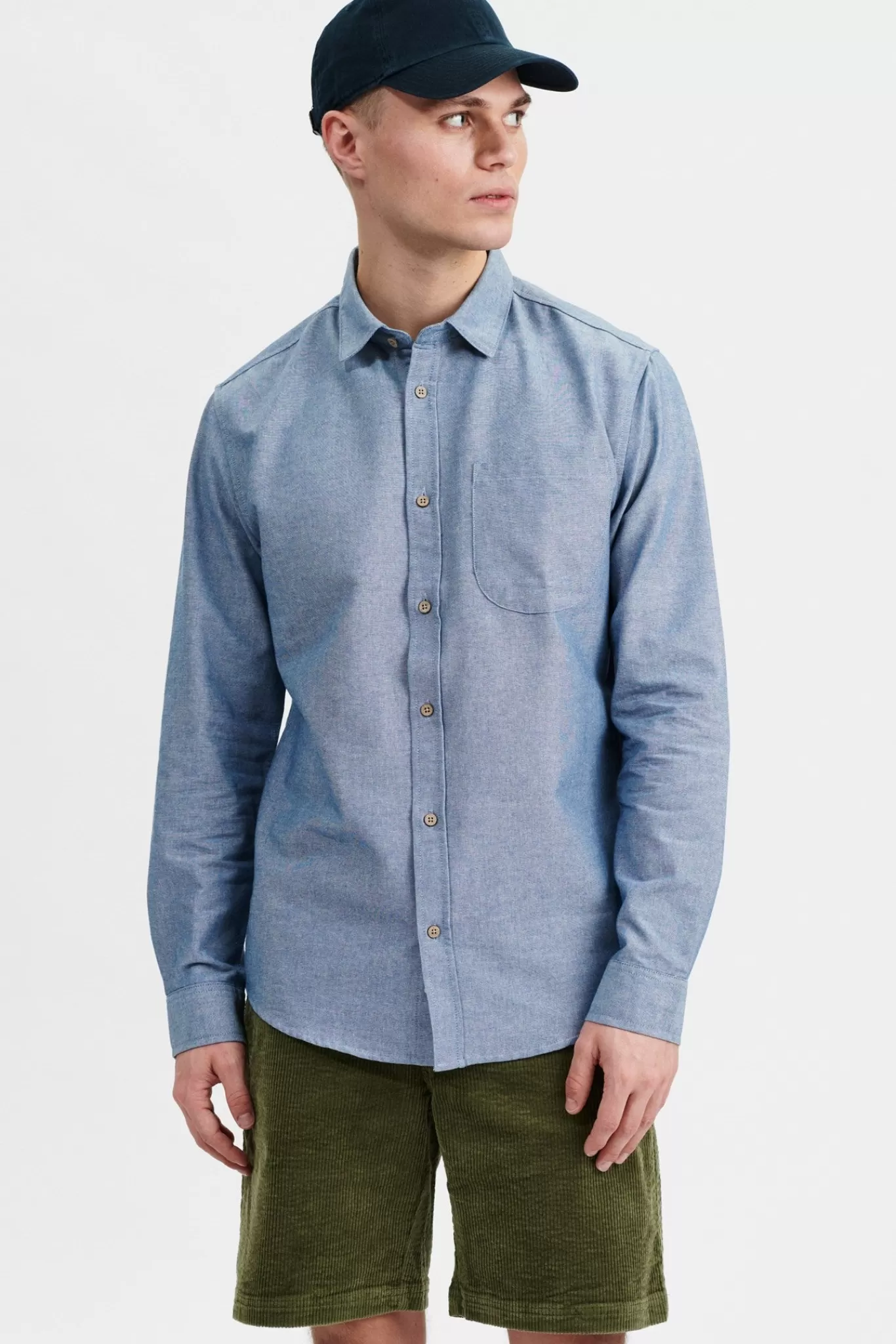 Anerkjendt Shirts<Aklouis Cot/Linen Shirt - Cornet Blue