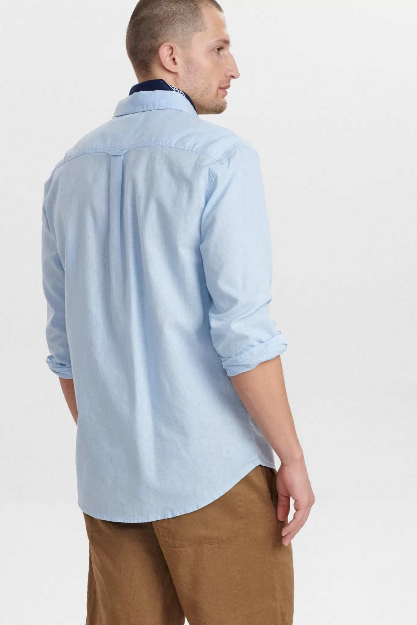 Anerkjendt Shirts<Aklouis Linen Shirt - Sky Blue