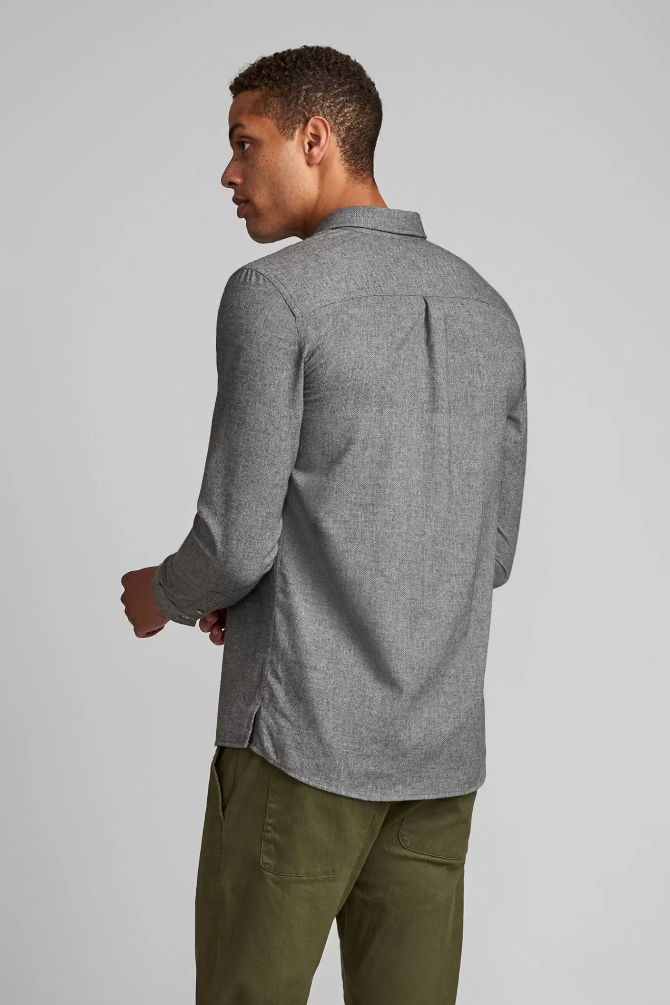 Anerkjendt Shirts<Aklouis Shirt - Granit Grey Mel