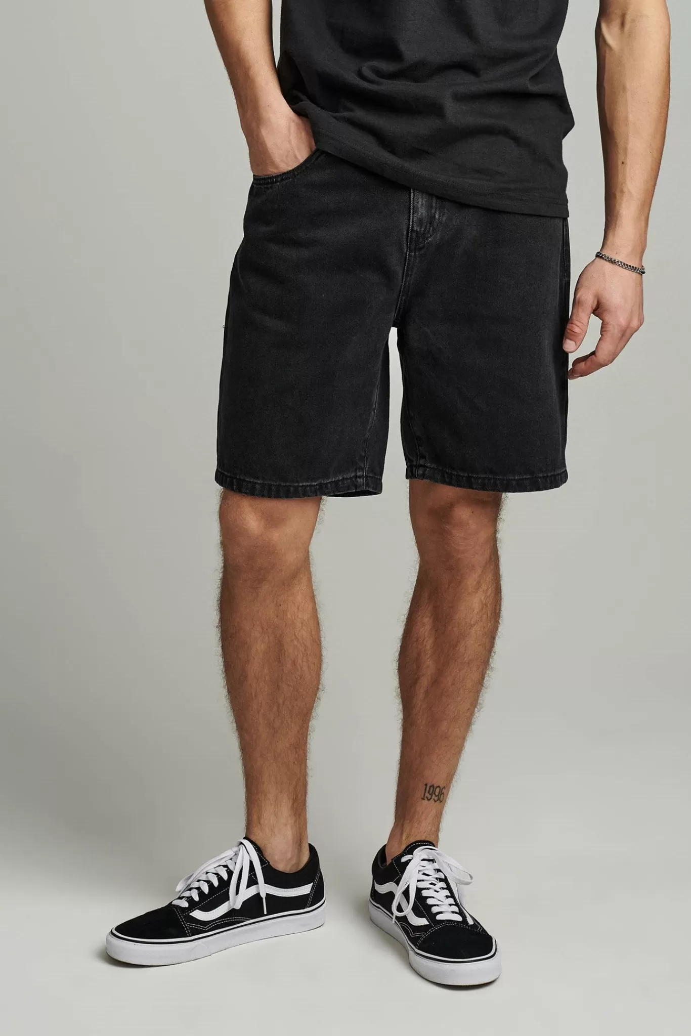 Anerkjendt Shorts<Aklt Dad Denim - Caviar