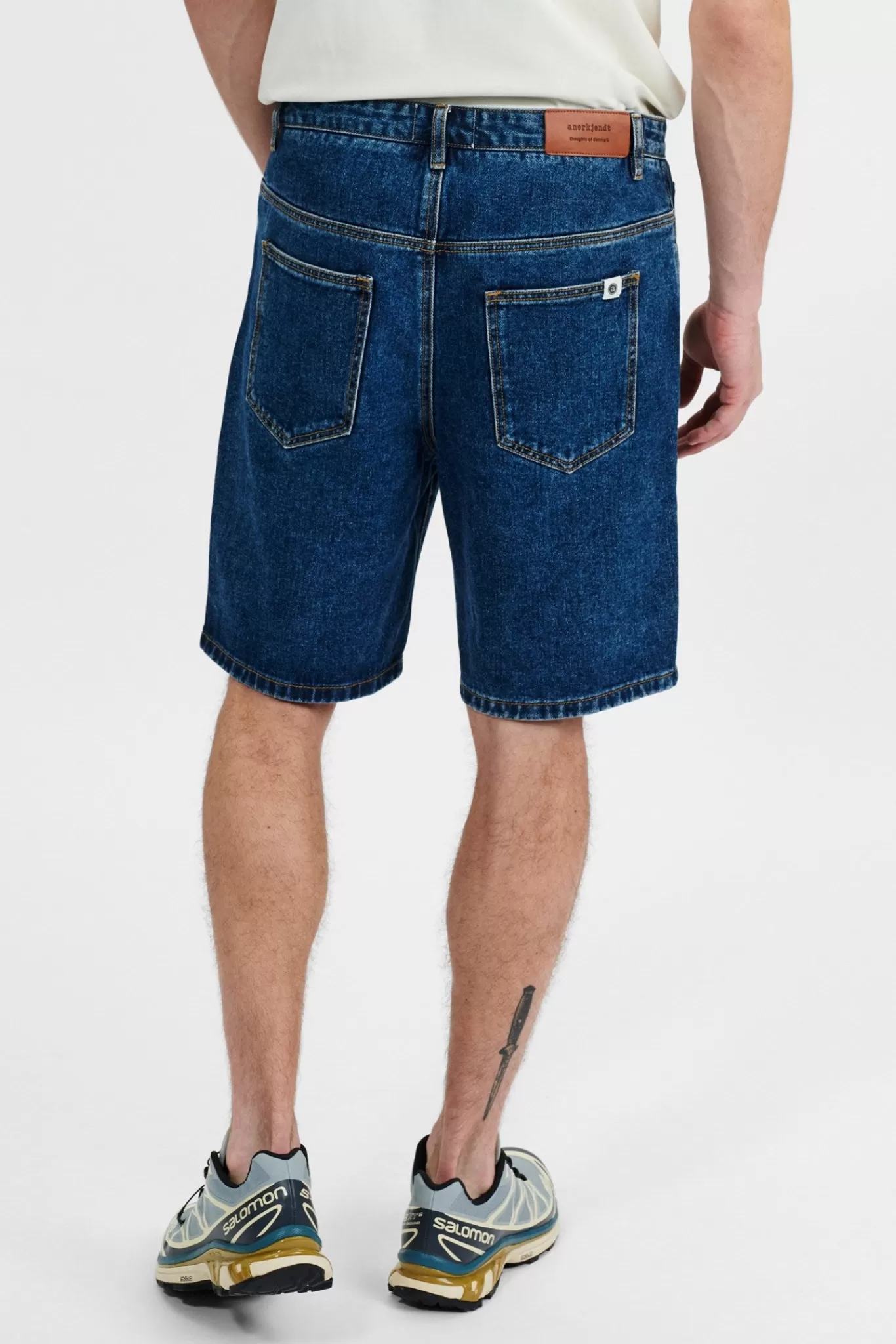 Anerkjendt Shorts<Aklt Dad Denim - Medium Blue Denim