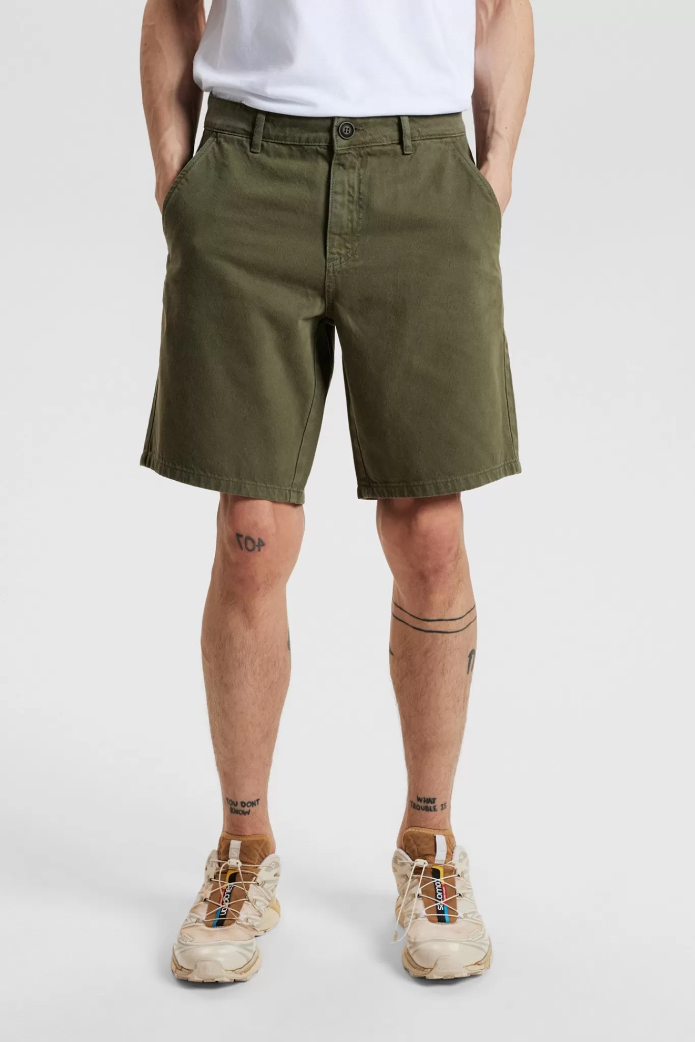 Anerkjendt Shorts<Aklt James Twill Shorts - Olivine