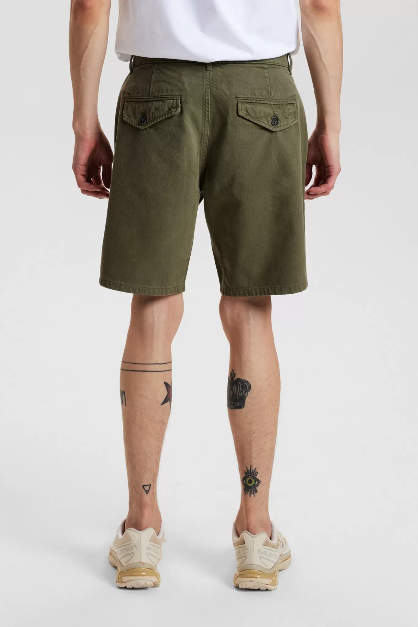 Anerkjendt Shorts<Aklt James Twill Shorts - Olivine