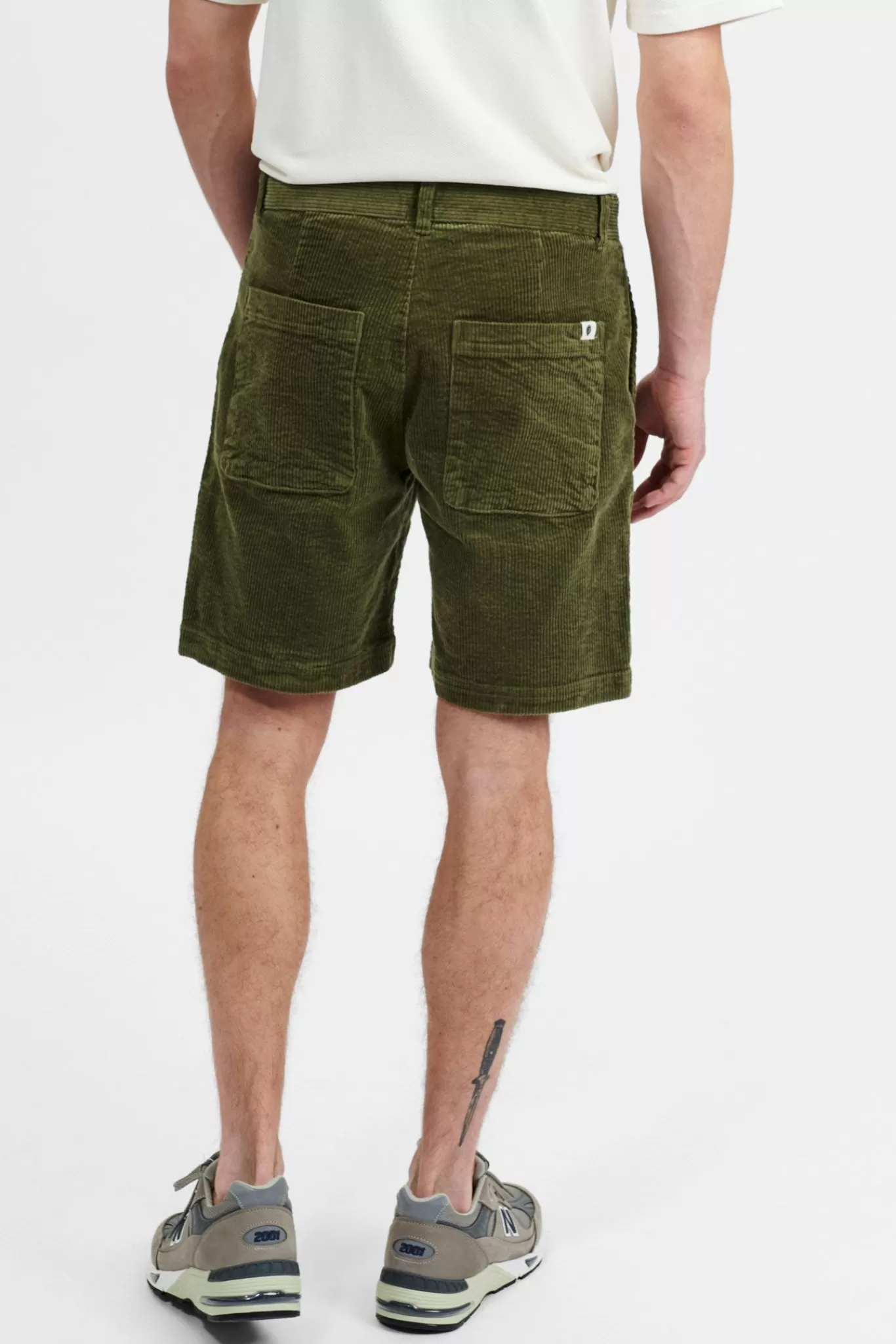 Anerkjendt Shorts<Aklt Jan Cord Worker - Olivine