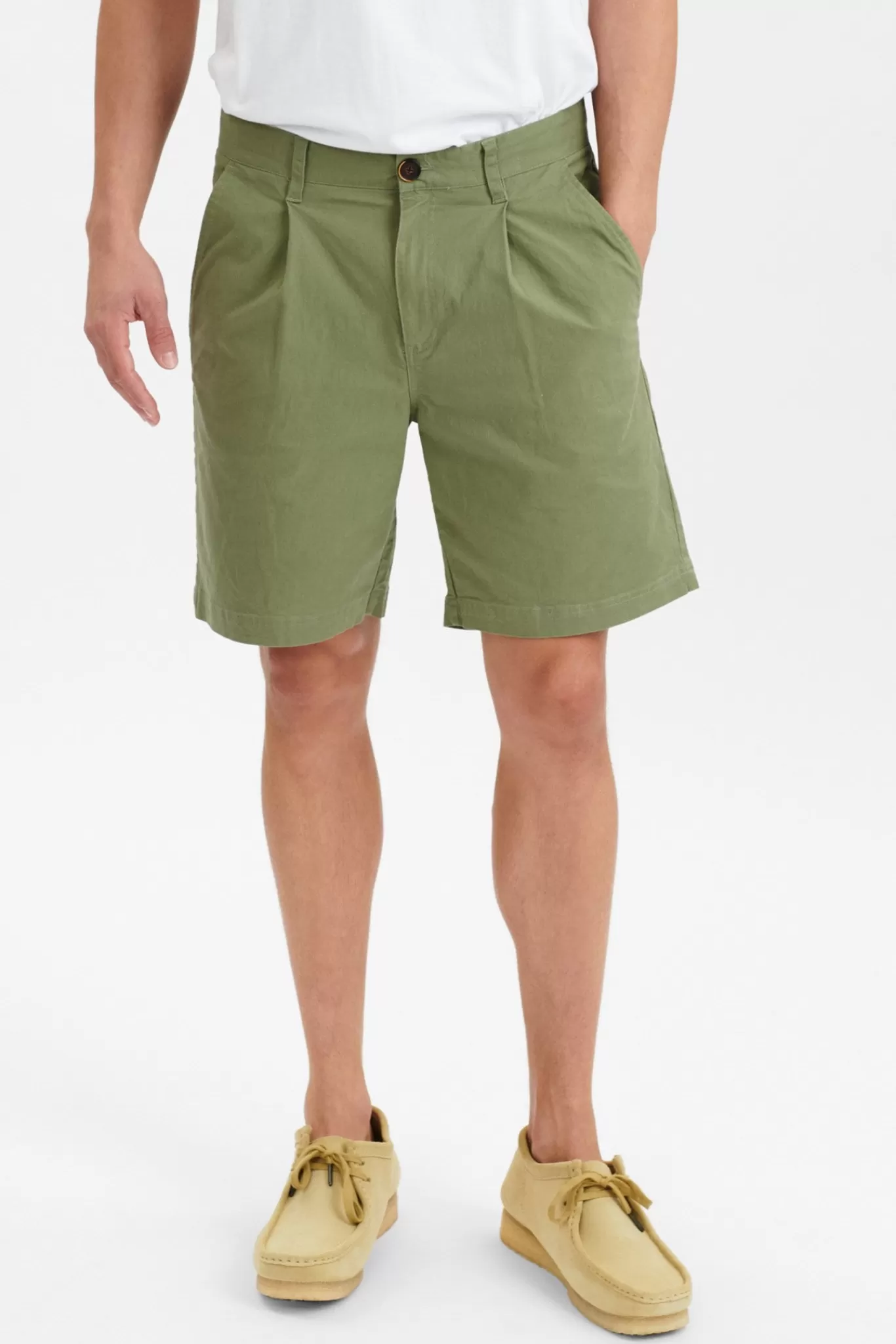 Anerkjendt Shorts<Aklt Jan Pleat Shorts - Olivine