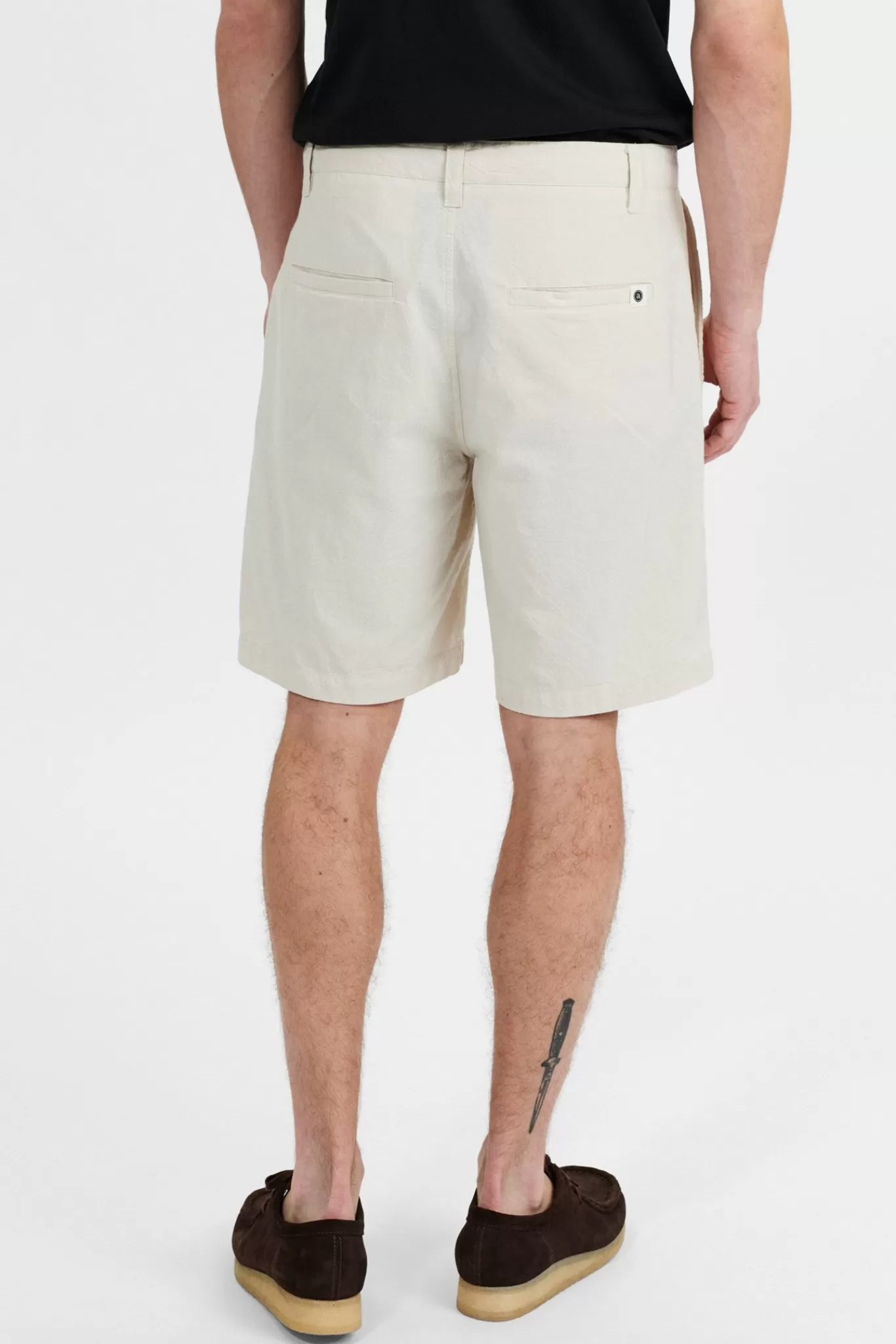 Anerkjendt Shorts<Aklt Jan Seer Sucker Paspel Shorts - Brown Rice