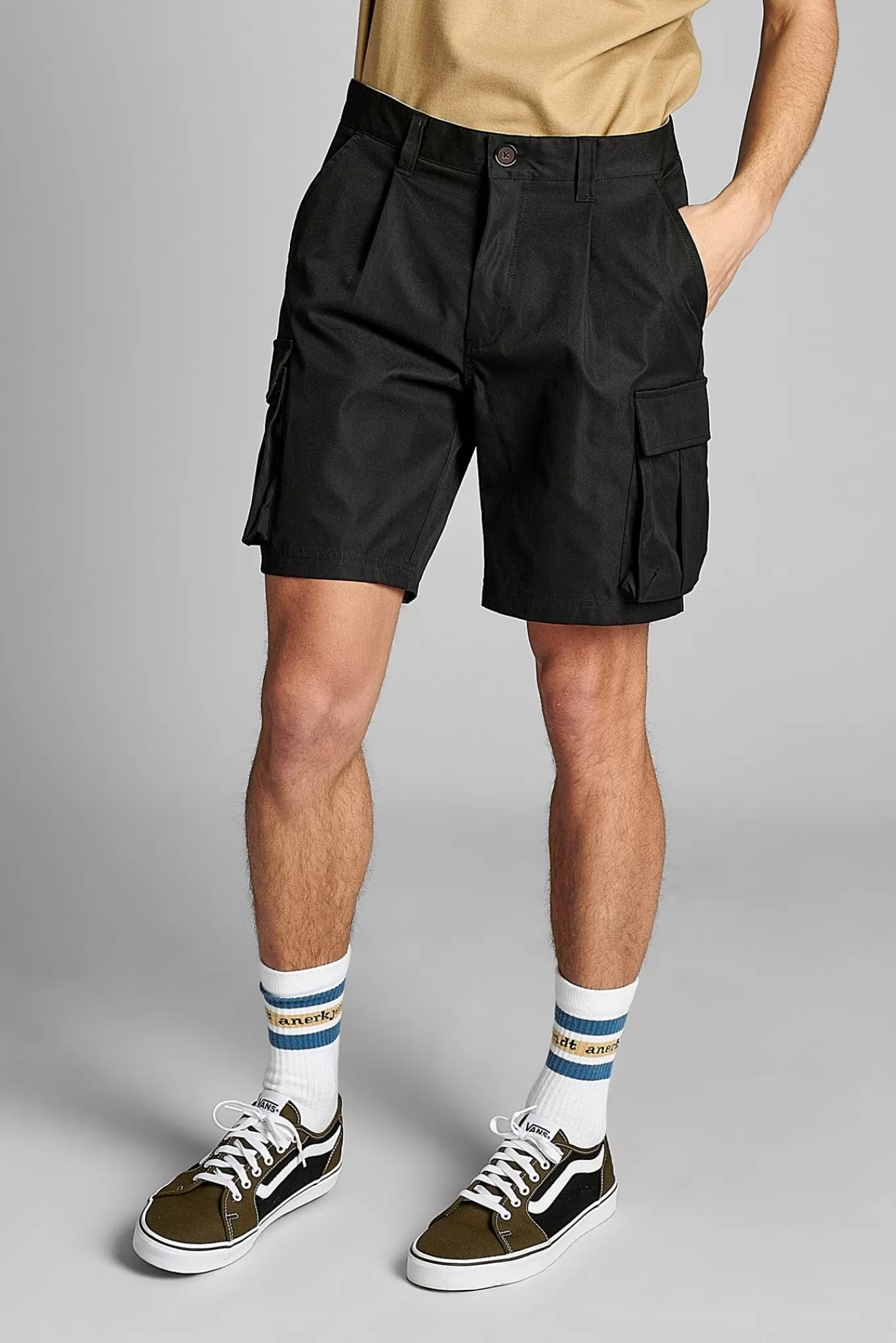 Anerkjendt Shorts<Aklt Jan Twill - Caviar