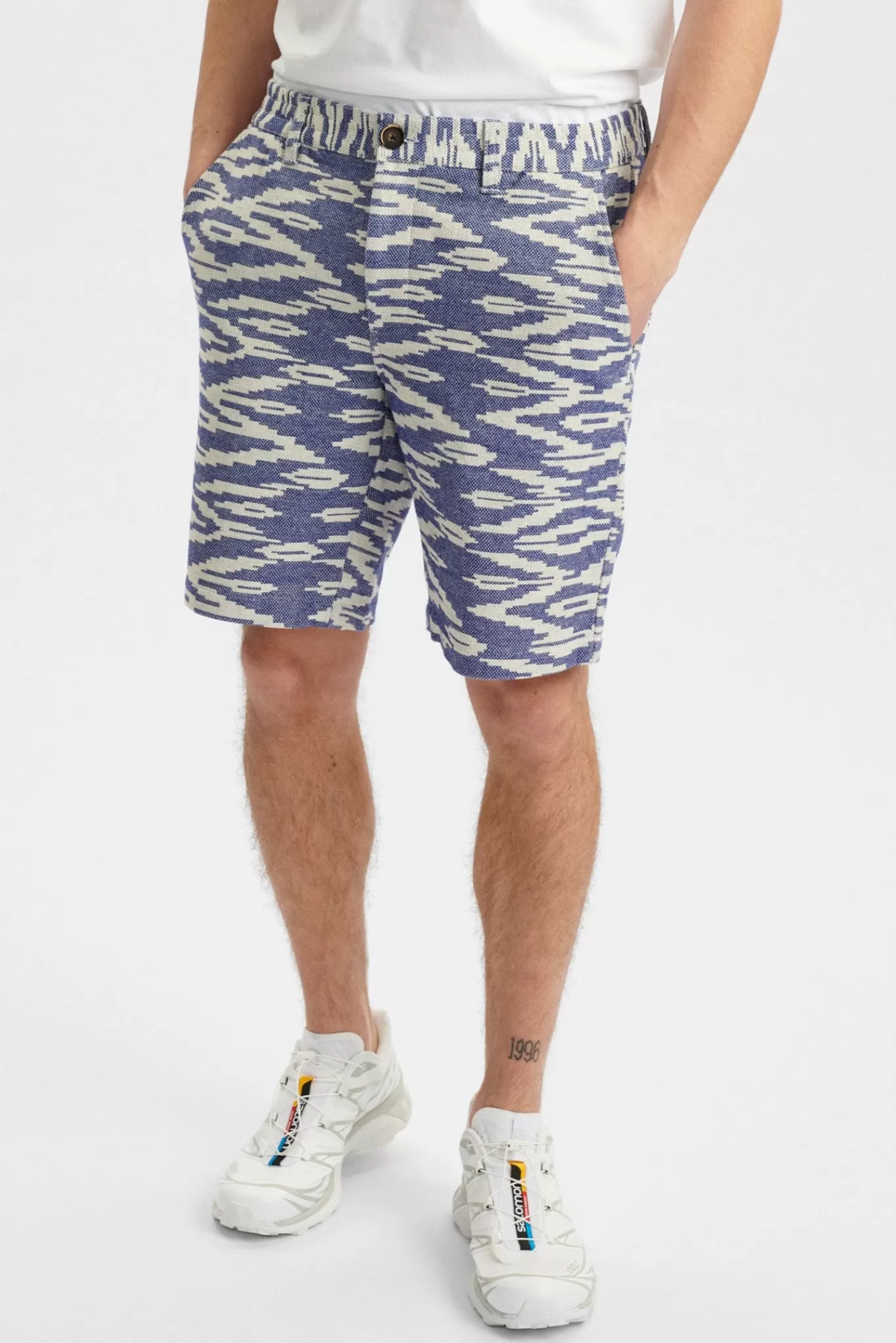 Anerkjendt Shorts<Aklt John Jacquard - Cornet Blue