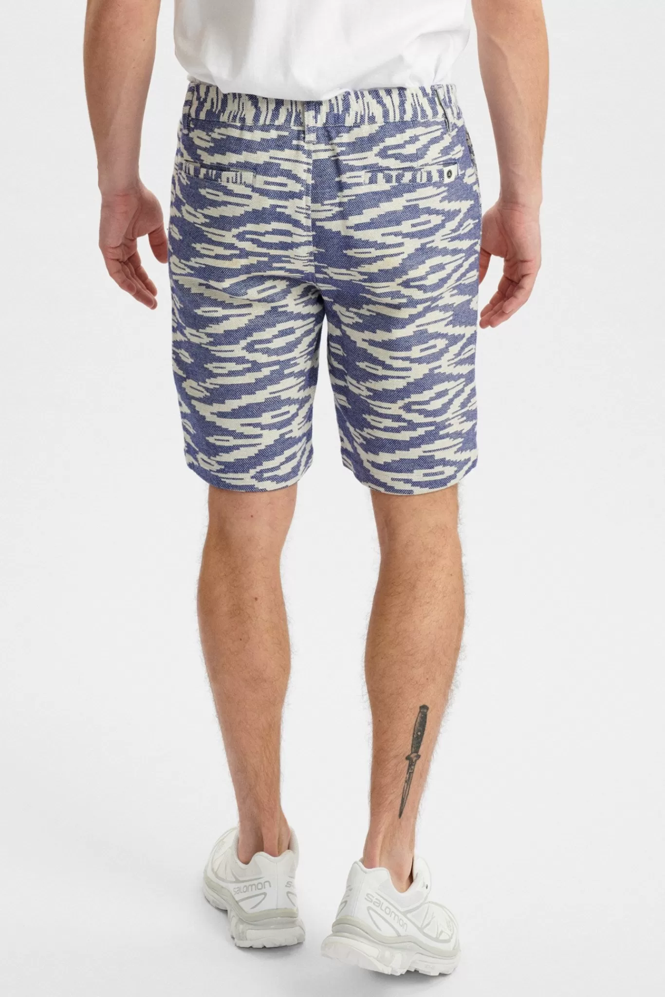 Anerkjendt Shorts<Aklt John Jacquard - Cornet Blue