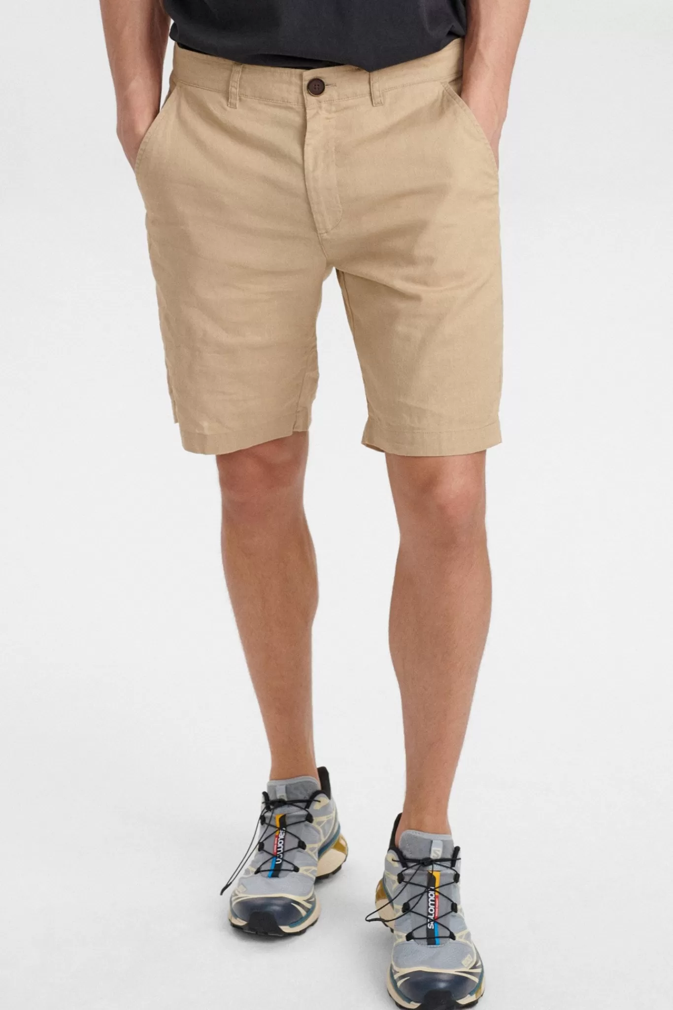 Anerkjendt Shorts<Aklt John Linen Solid Shorts - Incense